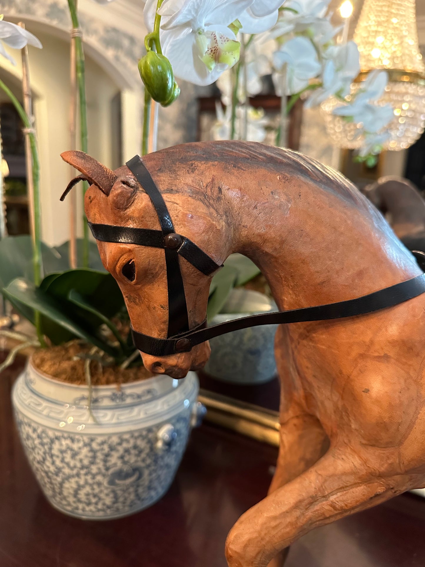 Fabulous Vintage Leather XL Horse