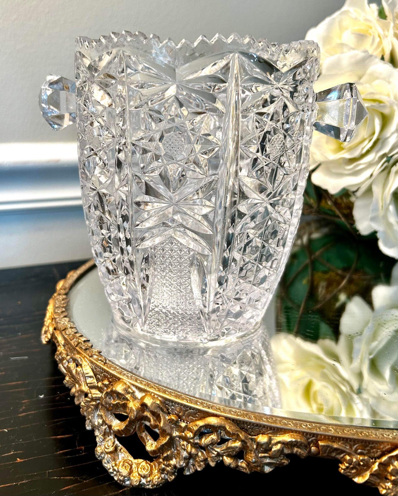 Charming crystal ice bucket  & planter vase I