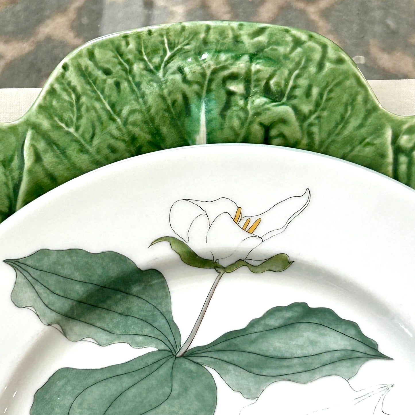 Set of 6 Vintage Block Spal Trillium Salad Plate (2 sets available)