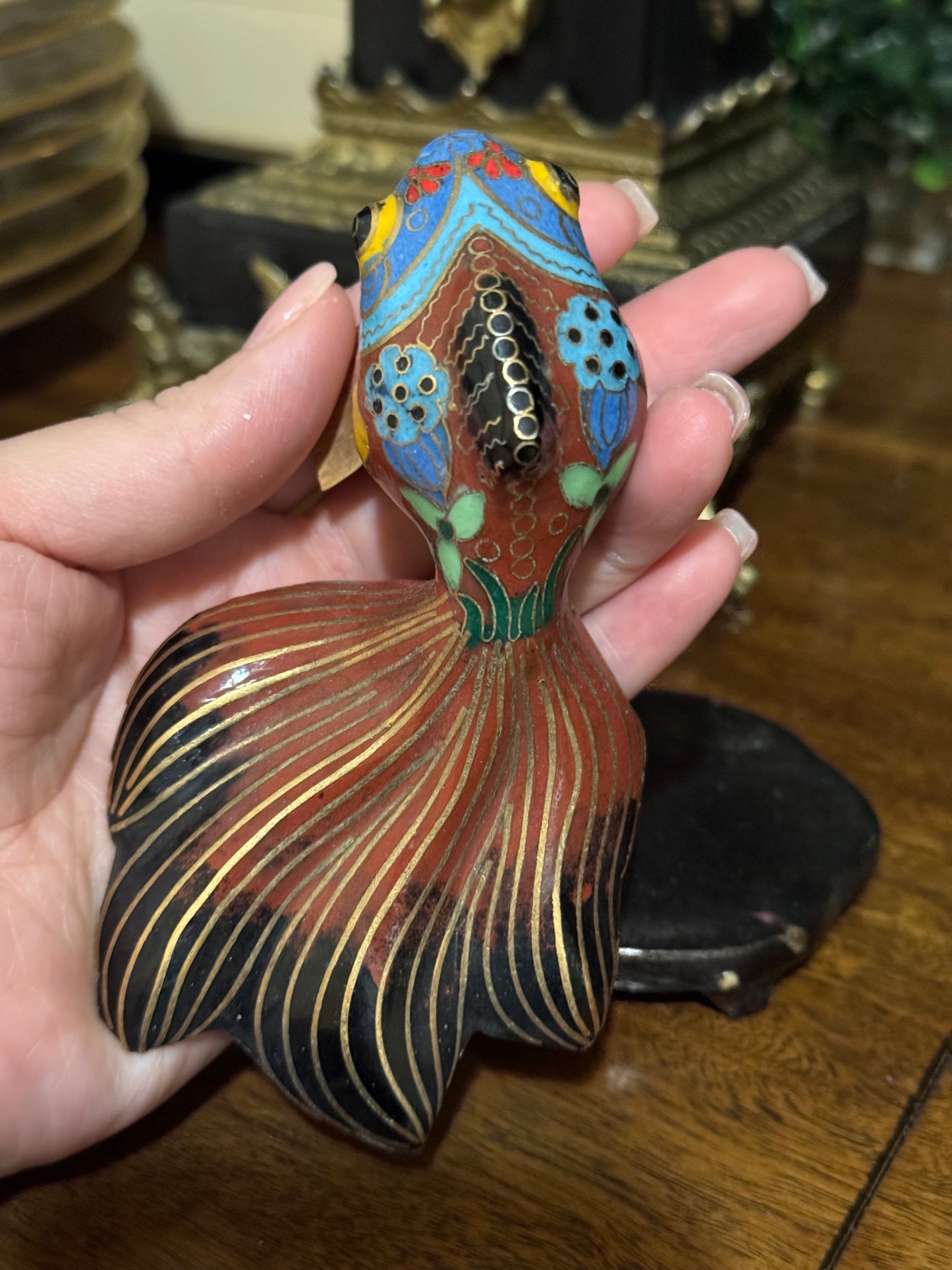 Beautiful Vintage Cloisonné Fish