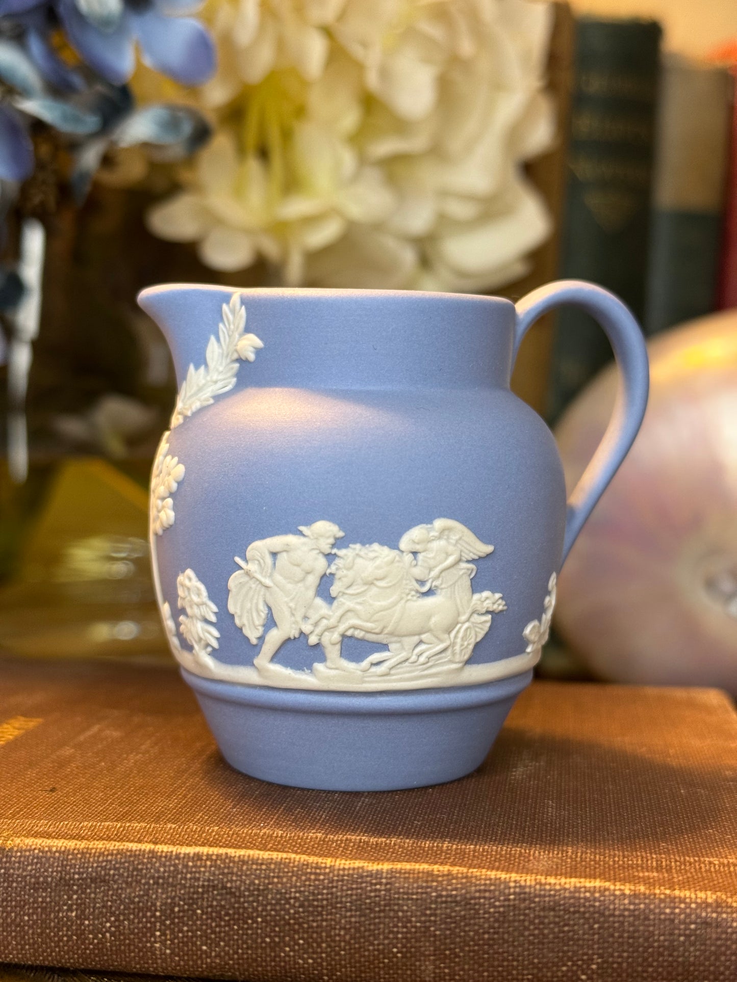 Wedgwood Lavender (Pale Blue) Jasperware Mini Jug PRISTINE