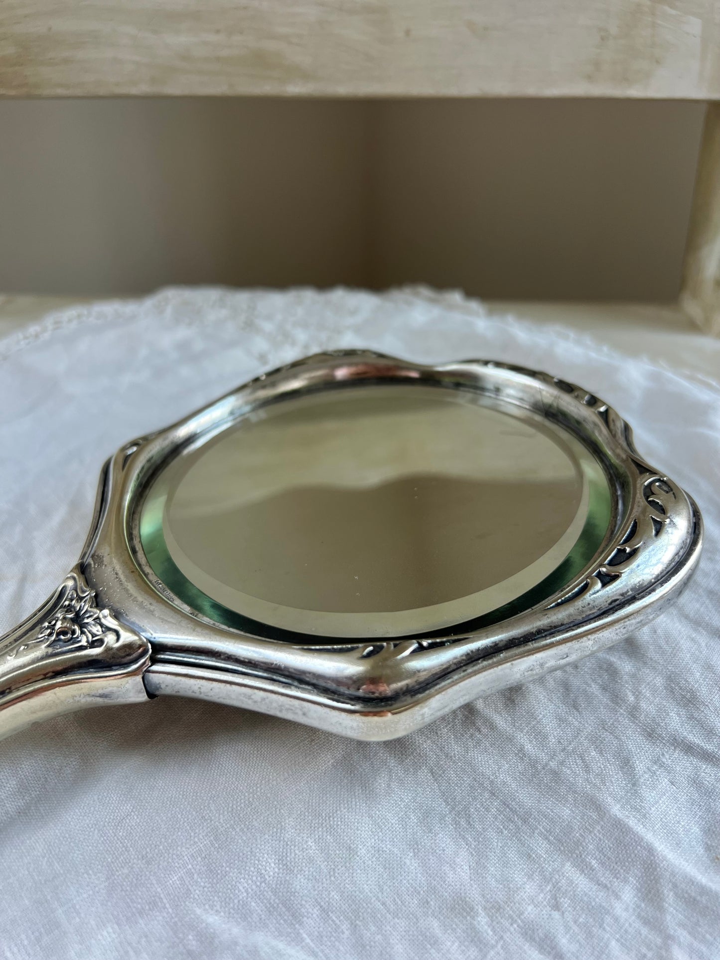 Beautiful Antique Art Nouveau Hand Mirror