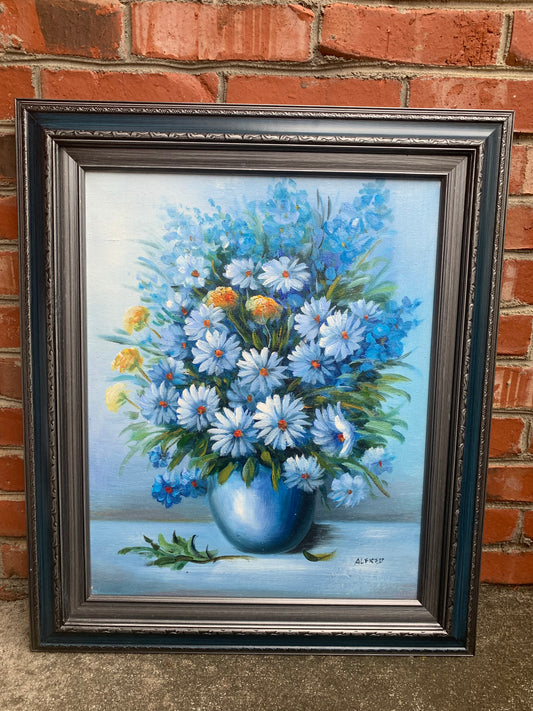 Original Signed and Framed Daisy Painting! -Excellent condition!