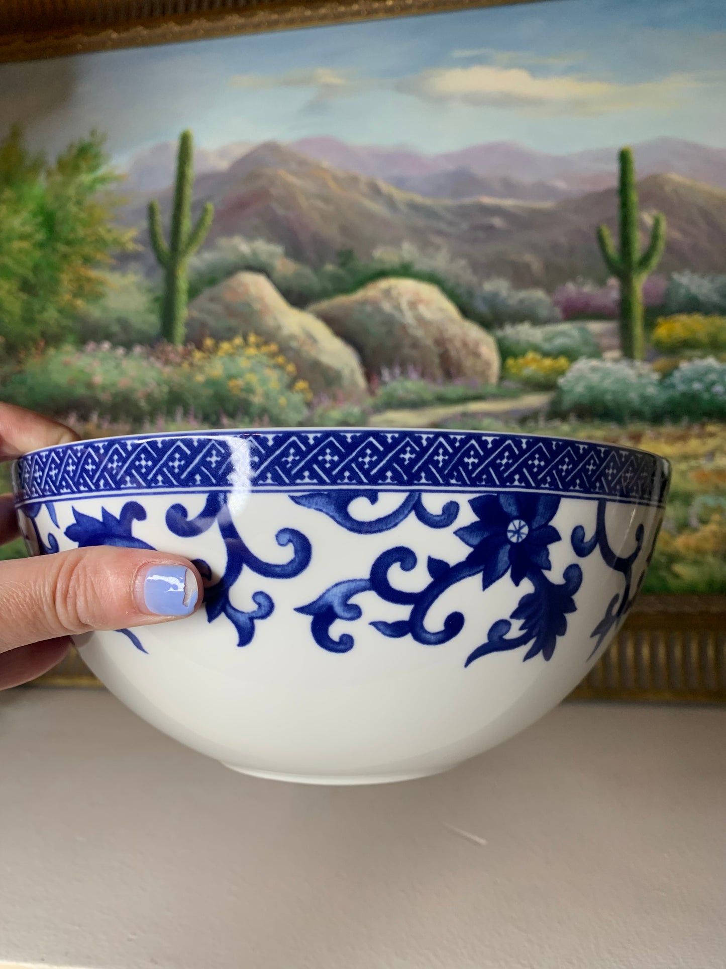 Stunning Ralph Lauren Mandarin Blue Bowl! - Excellent condition!