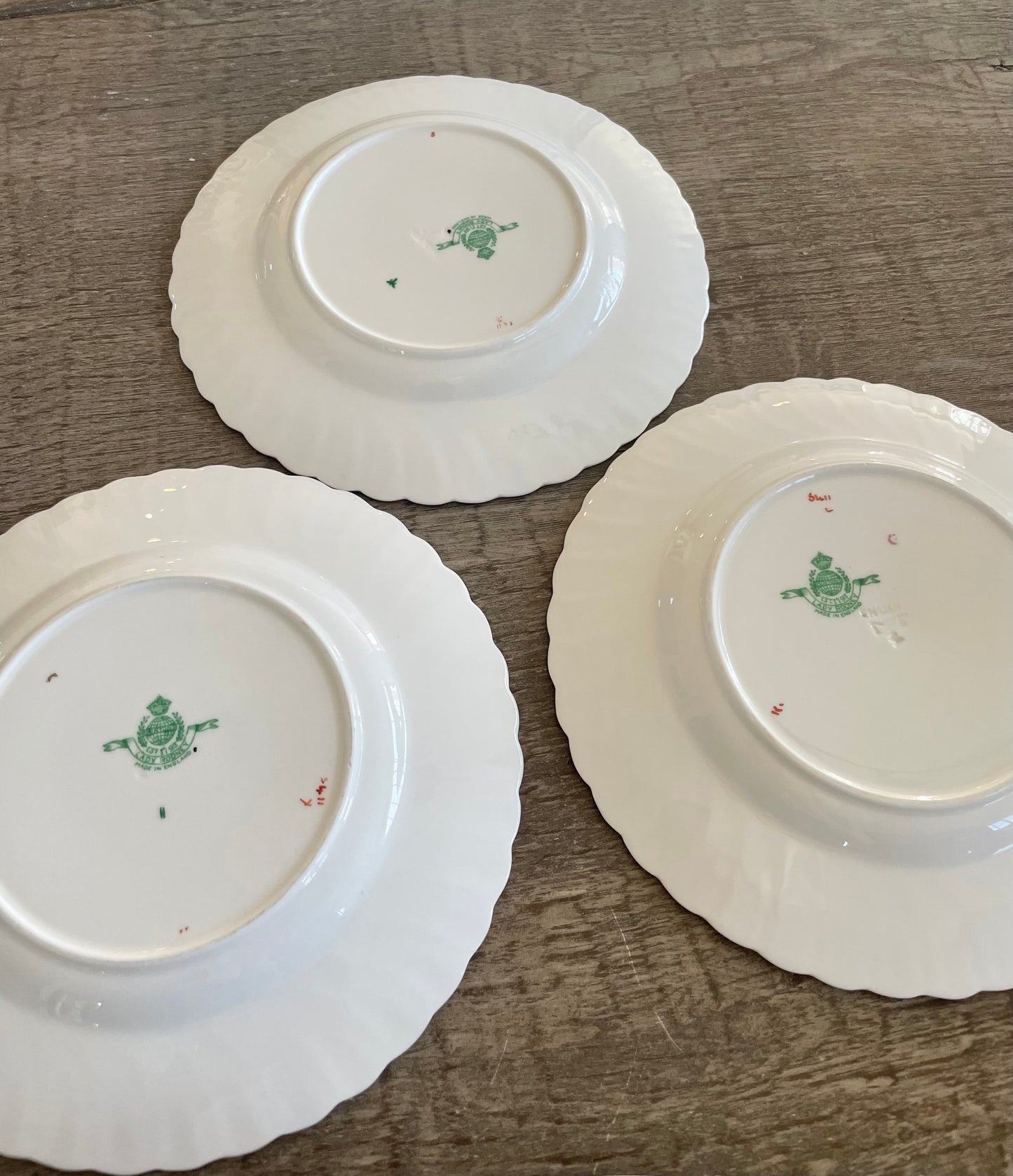 Vintage Minton Lady Rodney Salad Plates Set of 8 - Pristine!