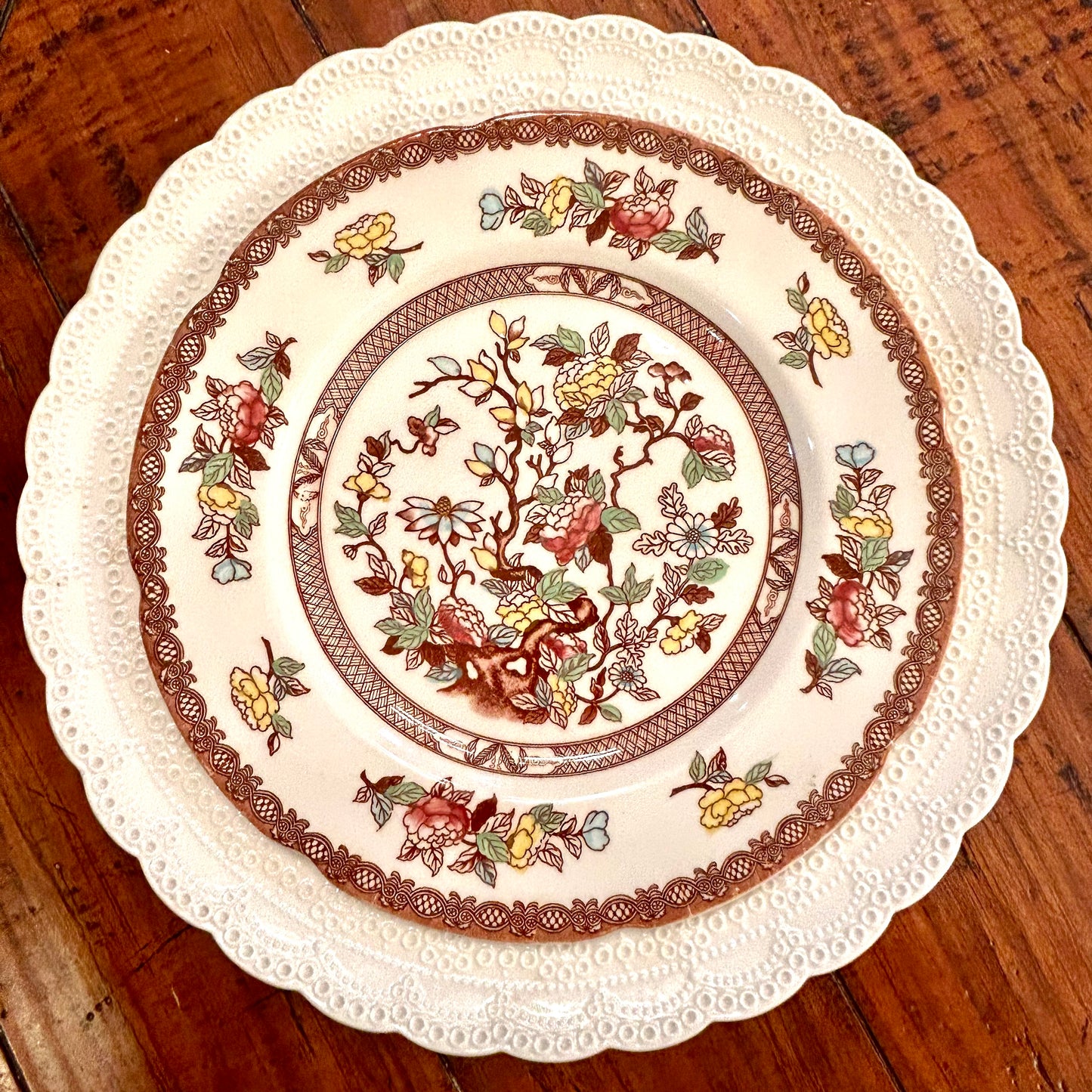 Beautiful Indian Tree by Maruta Japan dinner plate