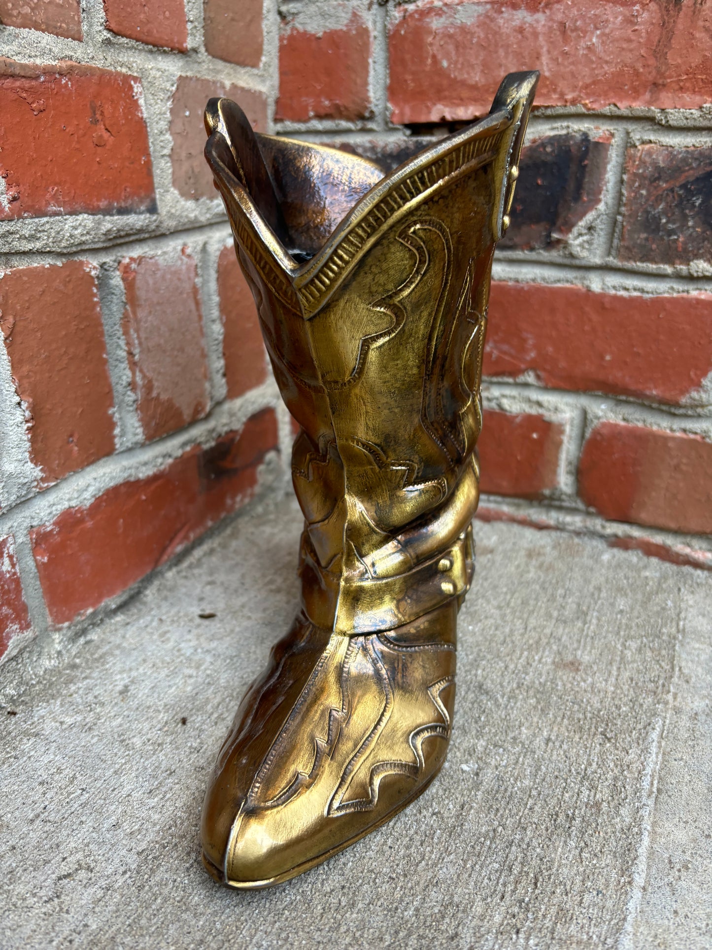 Beautiful 8 1/2” tall brass boot!