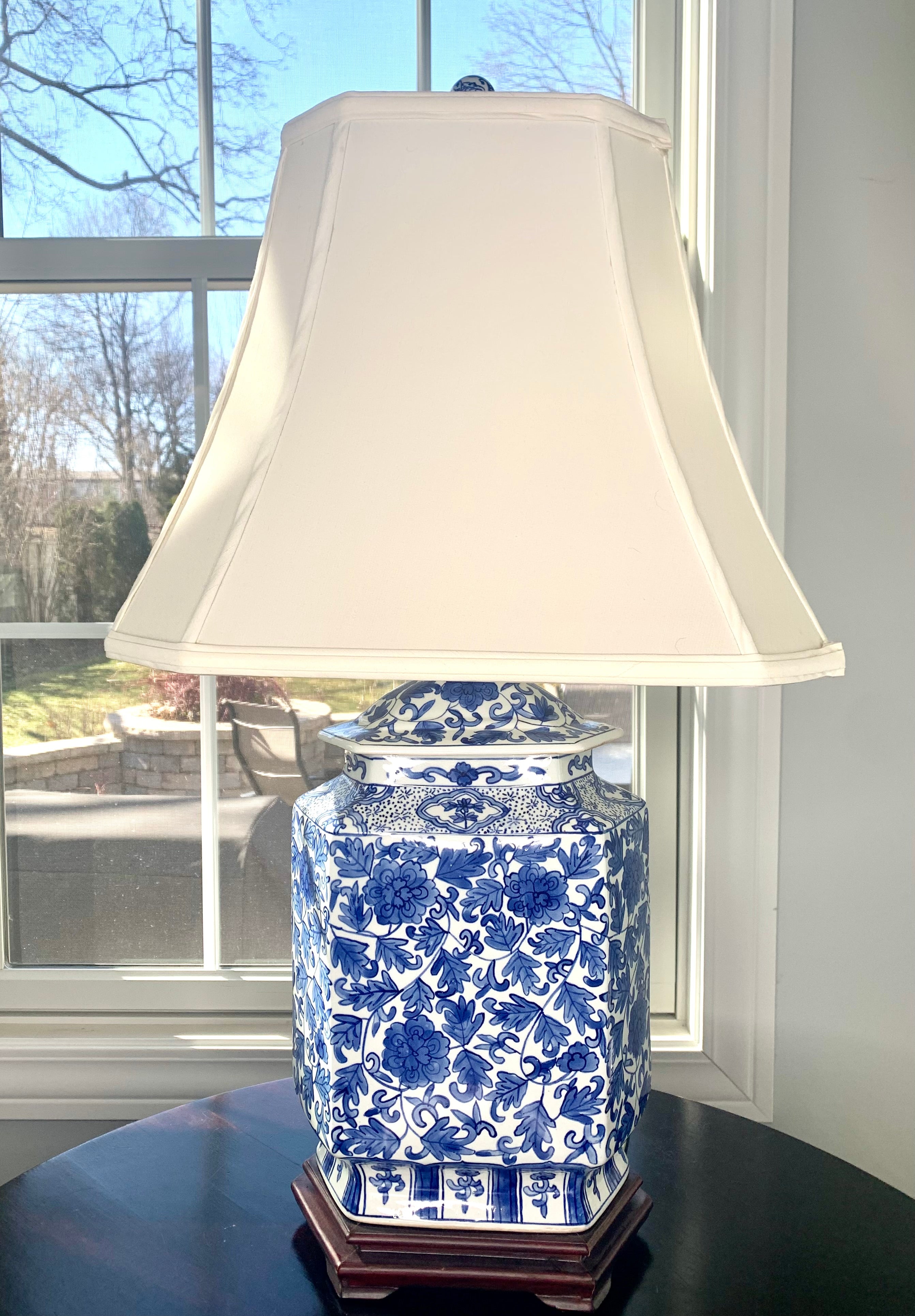 Beautiful blue and white Lamp