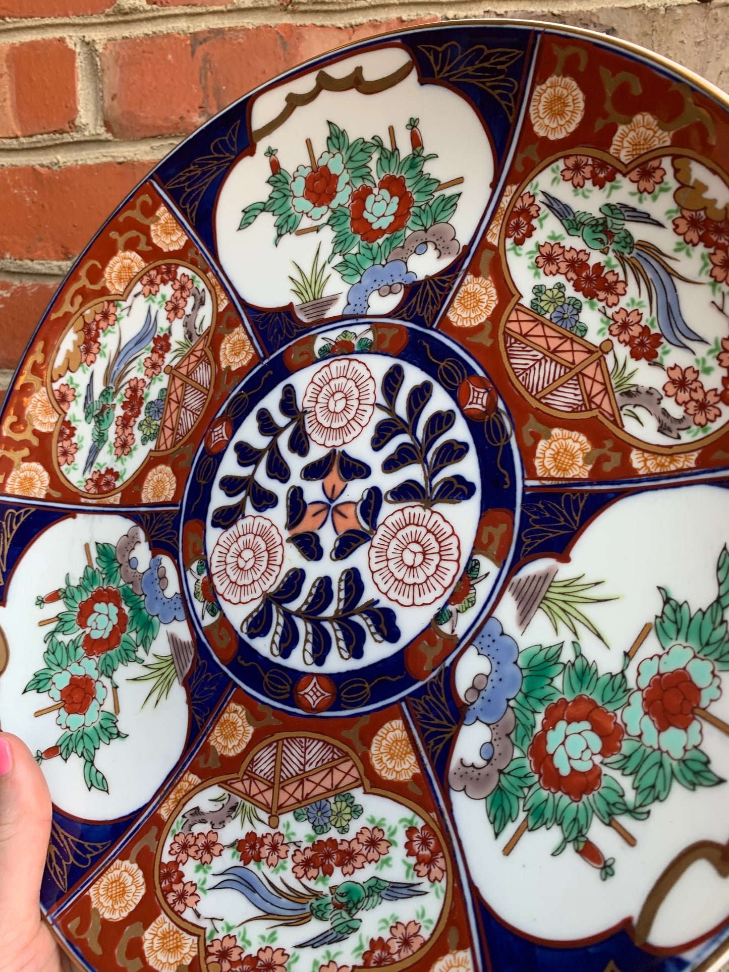 Stunning Imari large 12” platter! - Excellent condition!