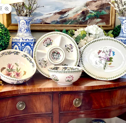 Stunning set of 4 designer PORTMEIRION of England large serving pieces