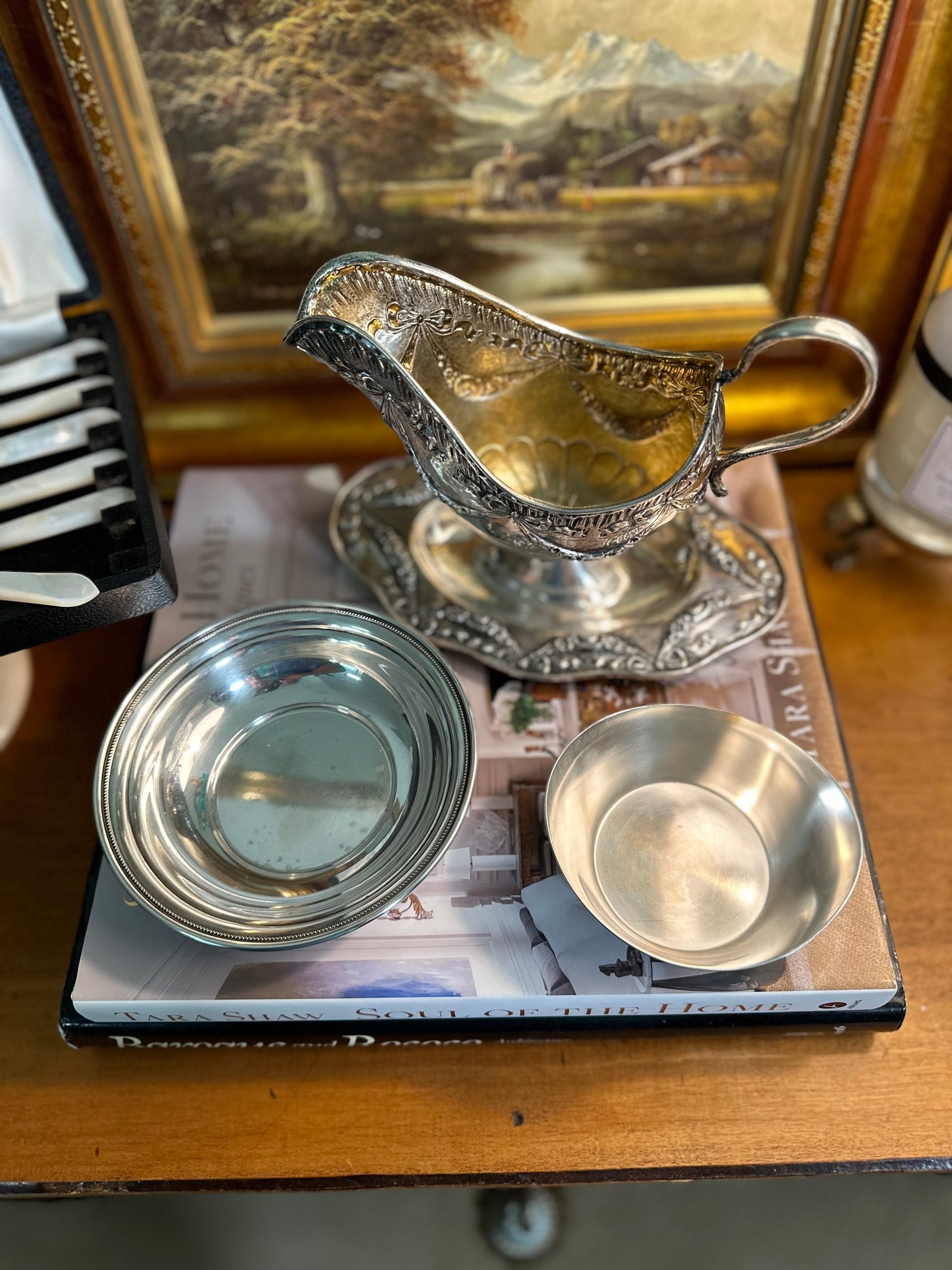 Sterling Silver Candy Bowl Nut Dish by S. Kirk & Son, Inc, circa 1924-1932