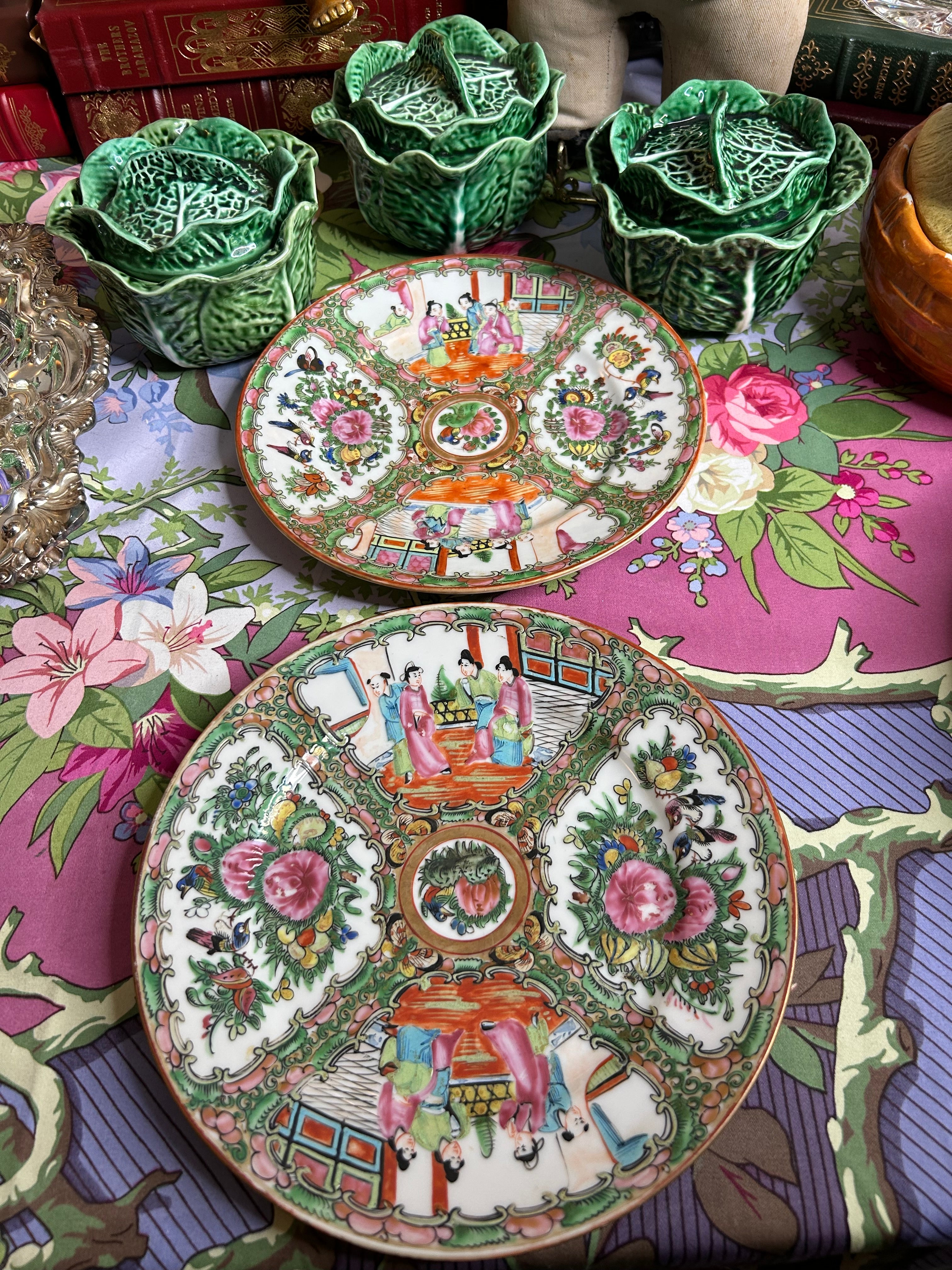 Outlet rose medallion plates