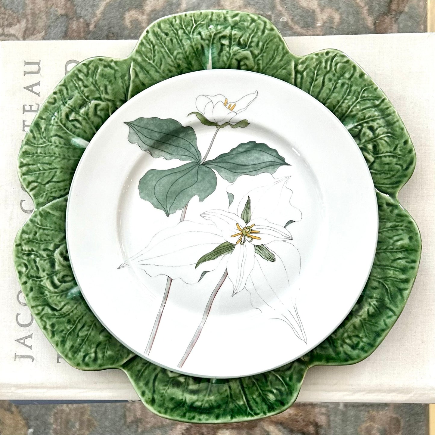 Set of 6 Vintage Block Spal Trillium Salad Plate (2 sets available)