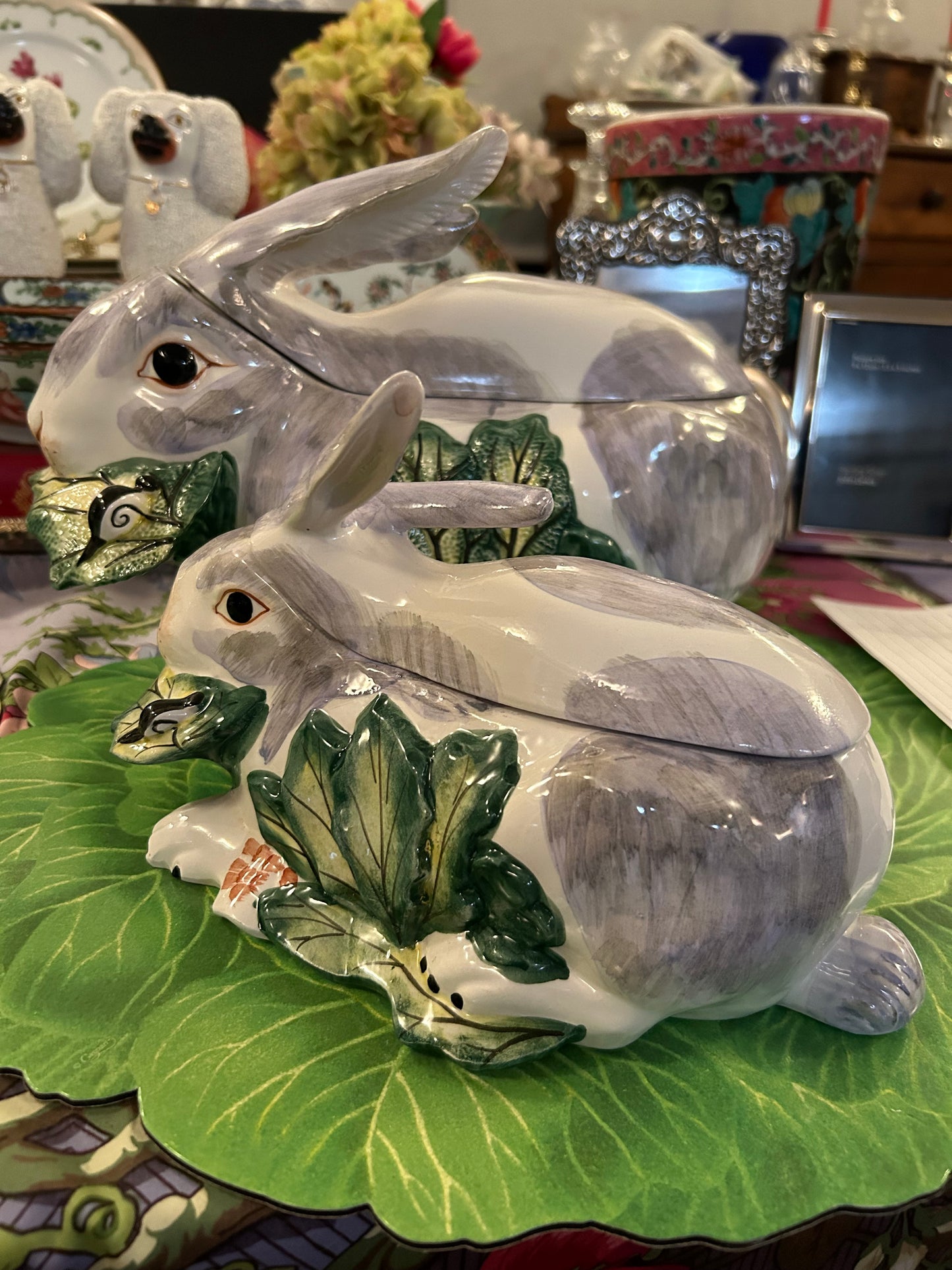 Large Vintage Italian Bunny Tureen