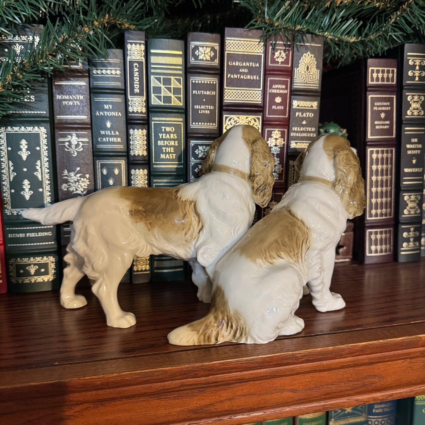 Hutschenreuther pair of fine porcelain Spaniels