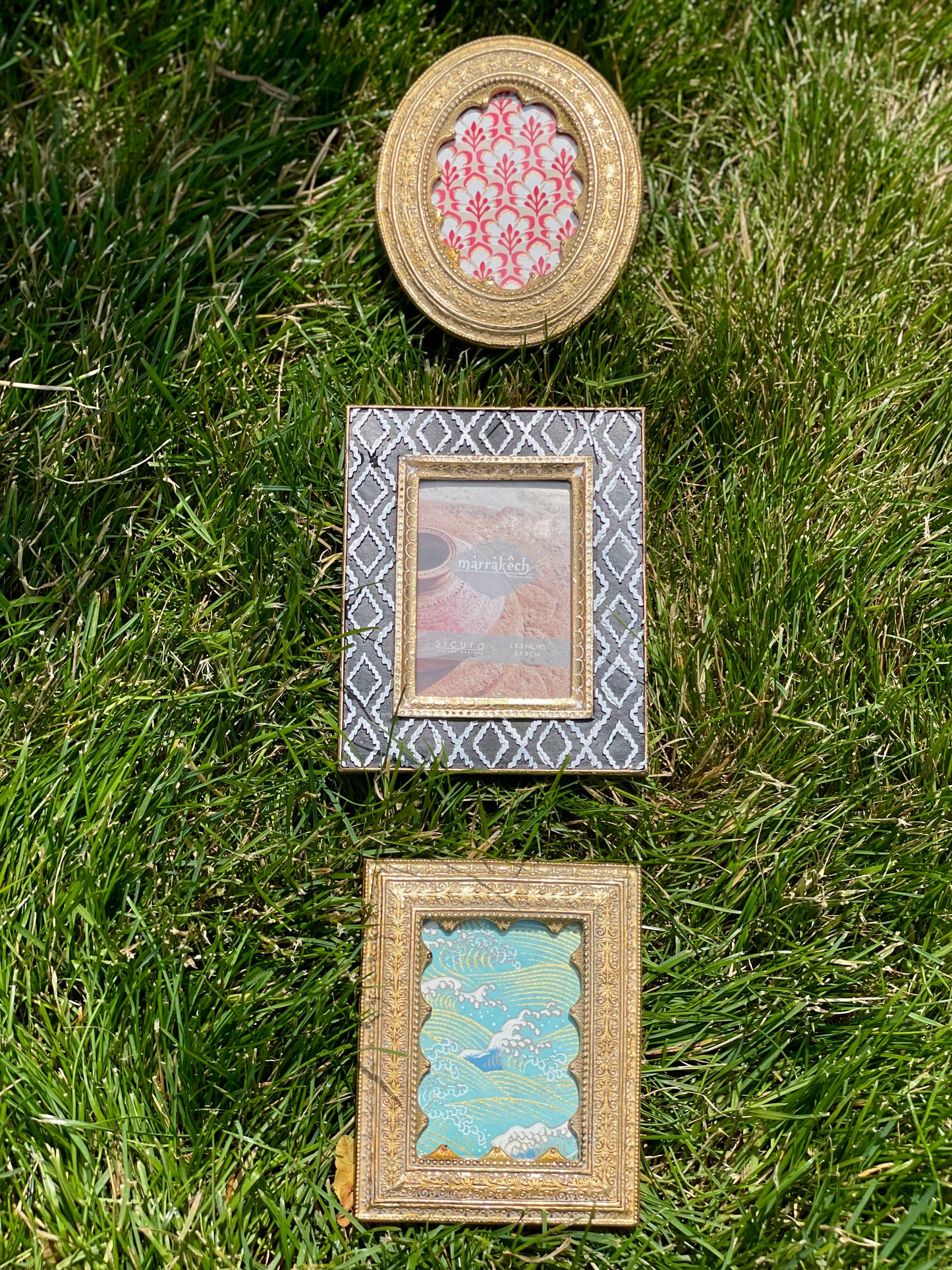 Ornate Mini Frame Set of 3