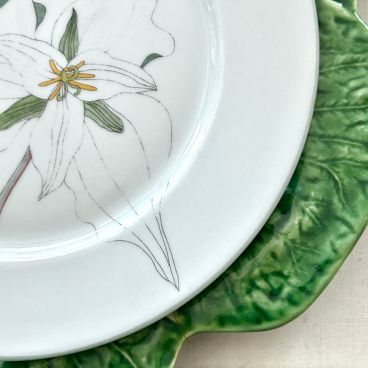 Set of 6 Vintage Block Spal Trillium Salad Plate (2 sets available)