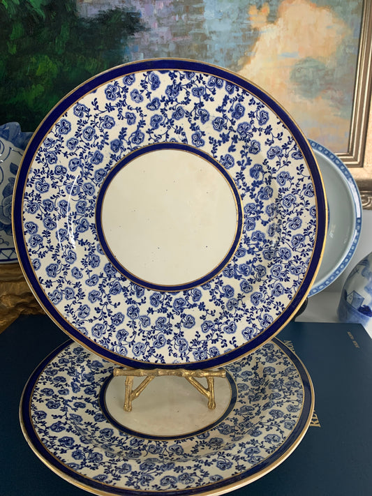 Pair of Antique 19th Century Wm Davenport & Co Dinner Plates