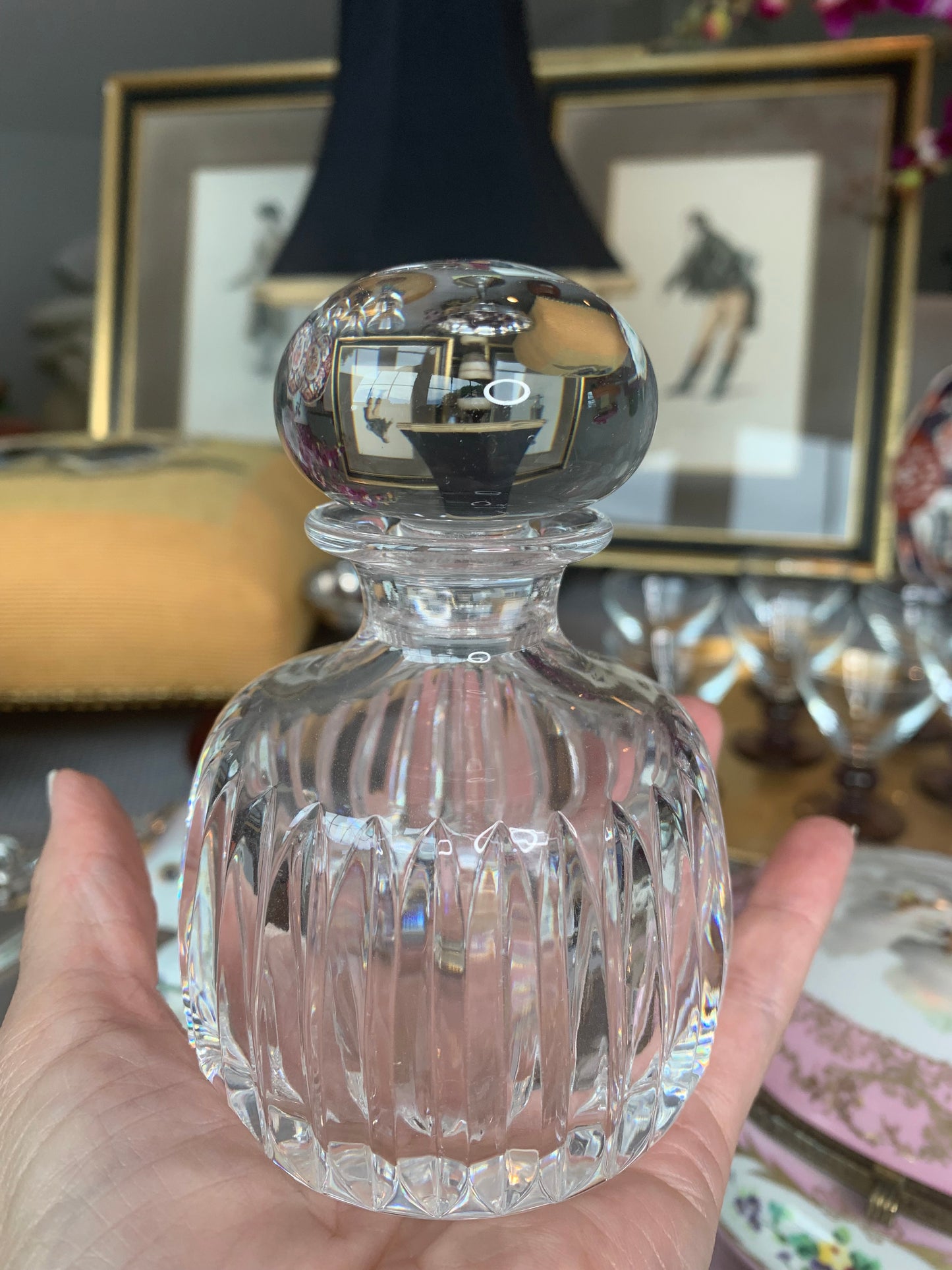 Emeraude Perfume Bottle from St Louis Crystal