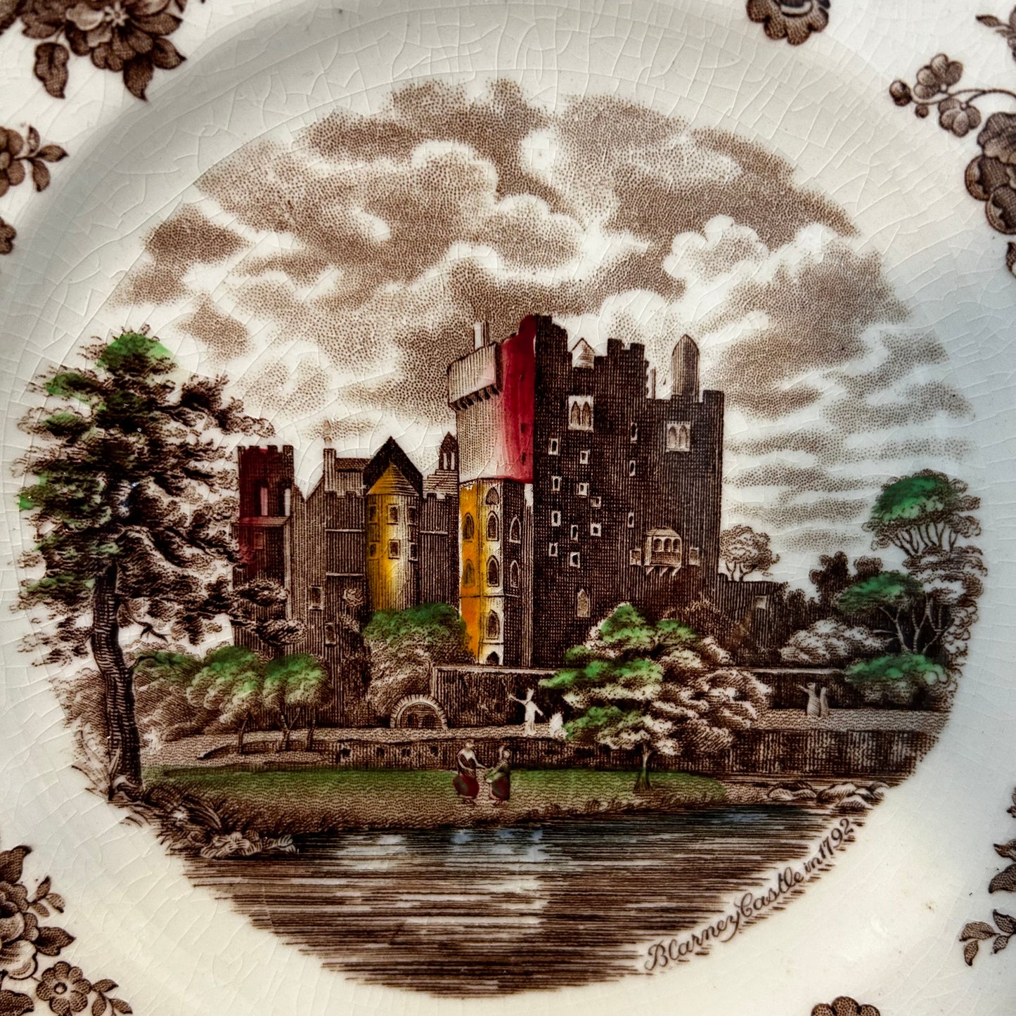 Antique "Old British Castle"  "Made in England"  by Johnson Bros.