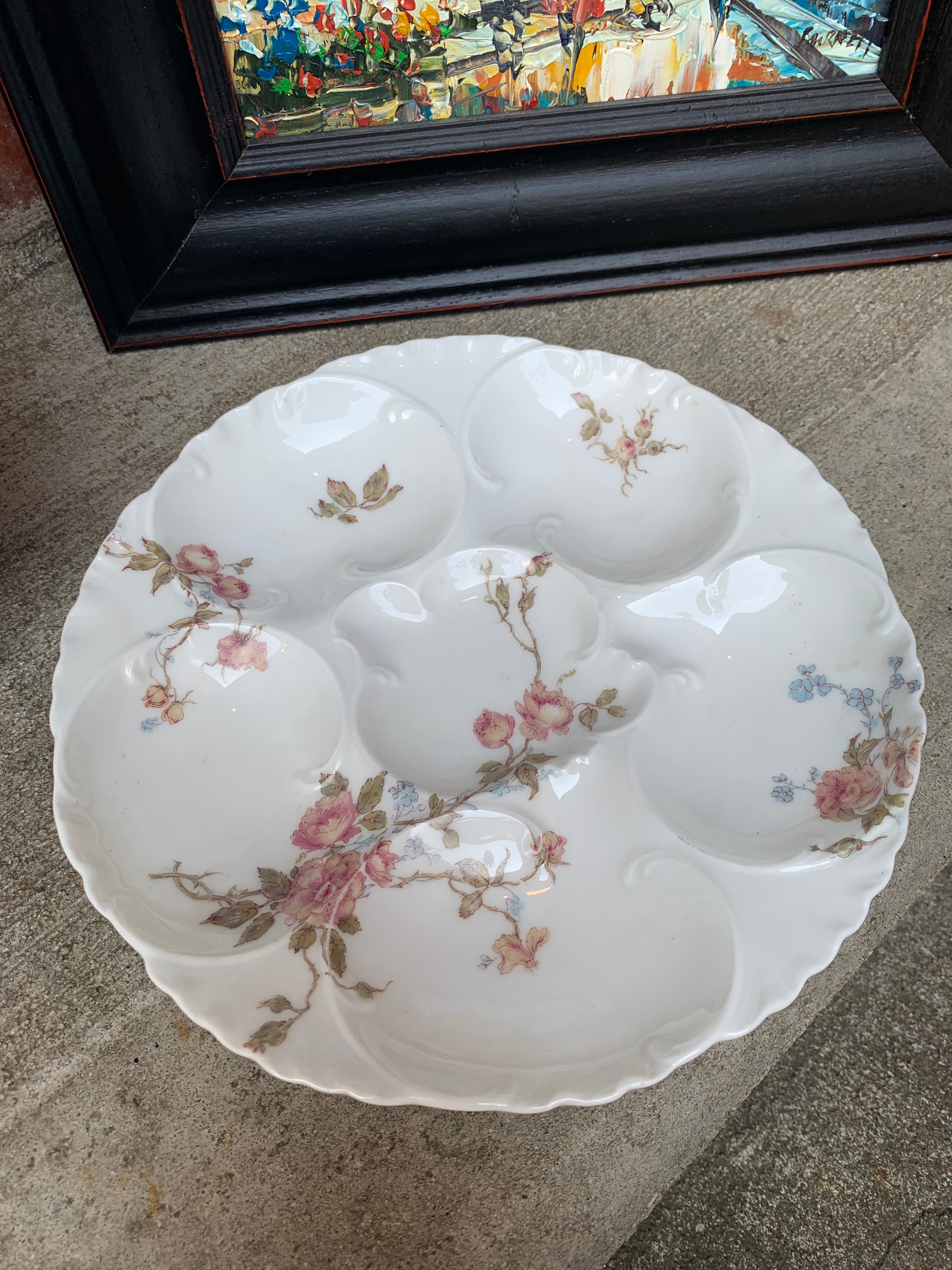 Antique Oyster Plate Haviland Co & sale Limoges