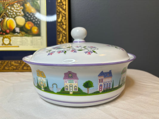 Beautiful Lenox Village 10” covered server! - Excellent condition!