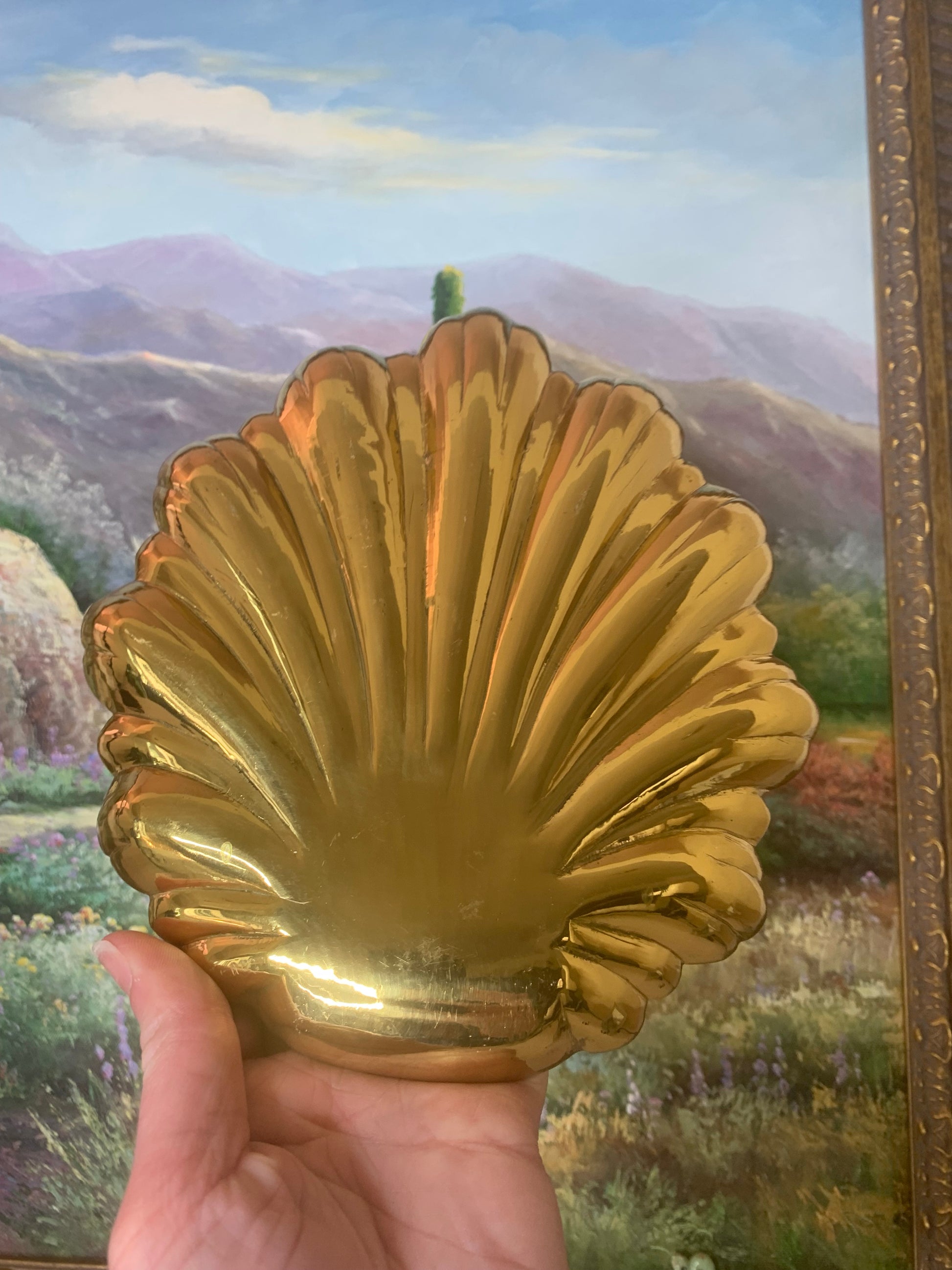 Gorgeous heavy brass shell! - Great condition! – Lillian Grey