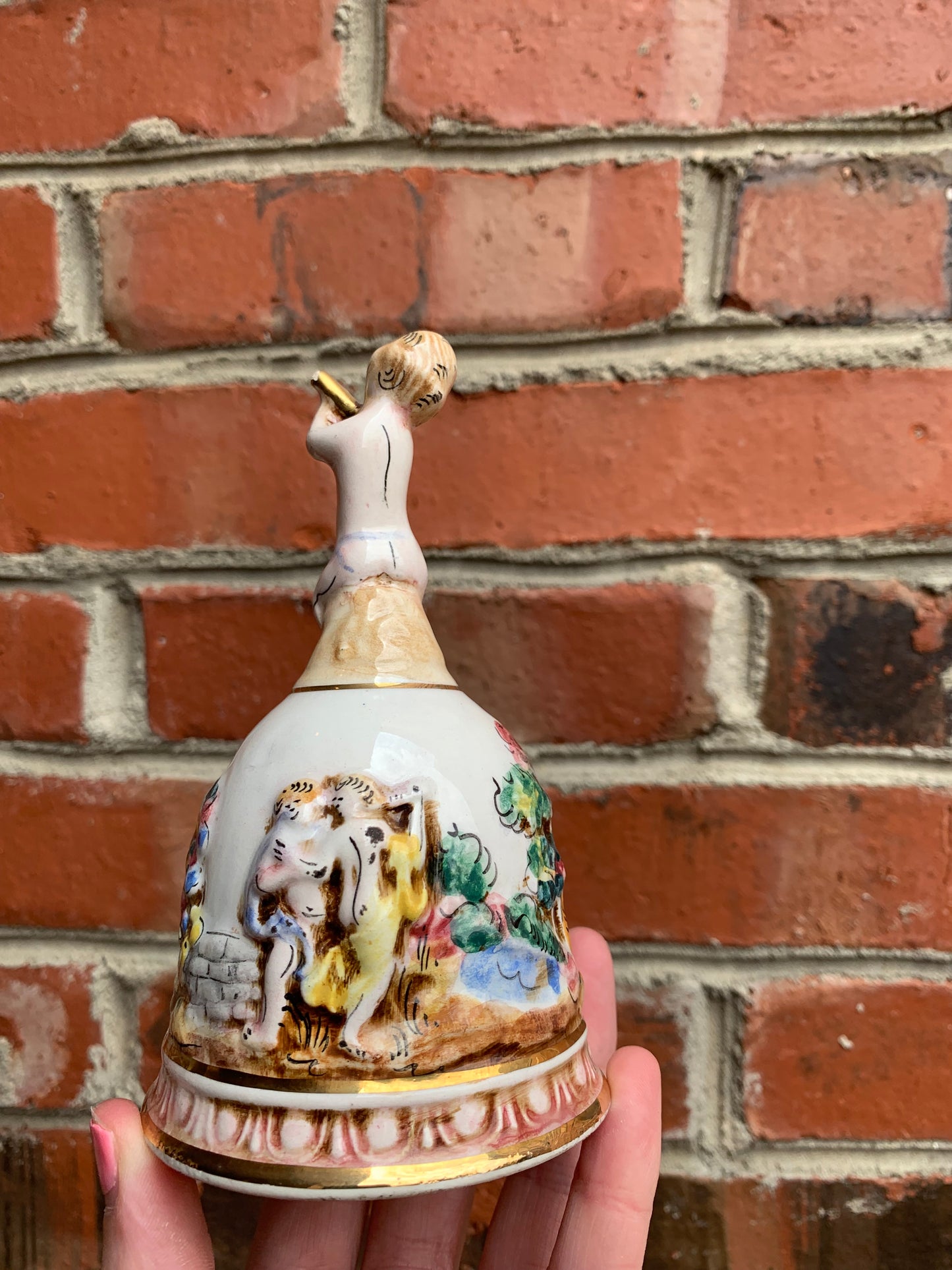 Gorgeous Capodimonte Bell- Excellent condition!