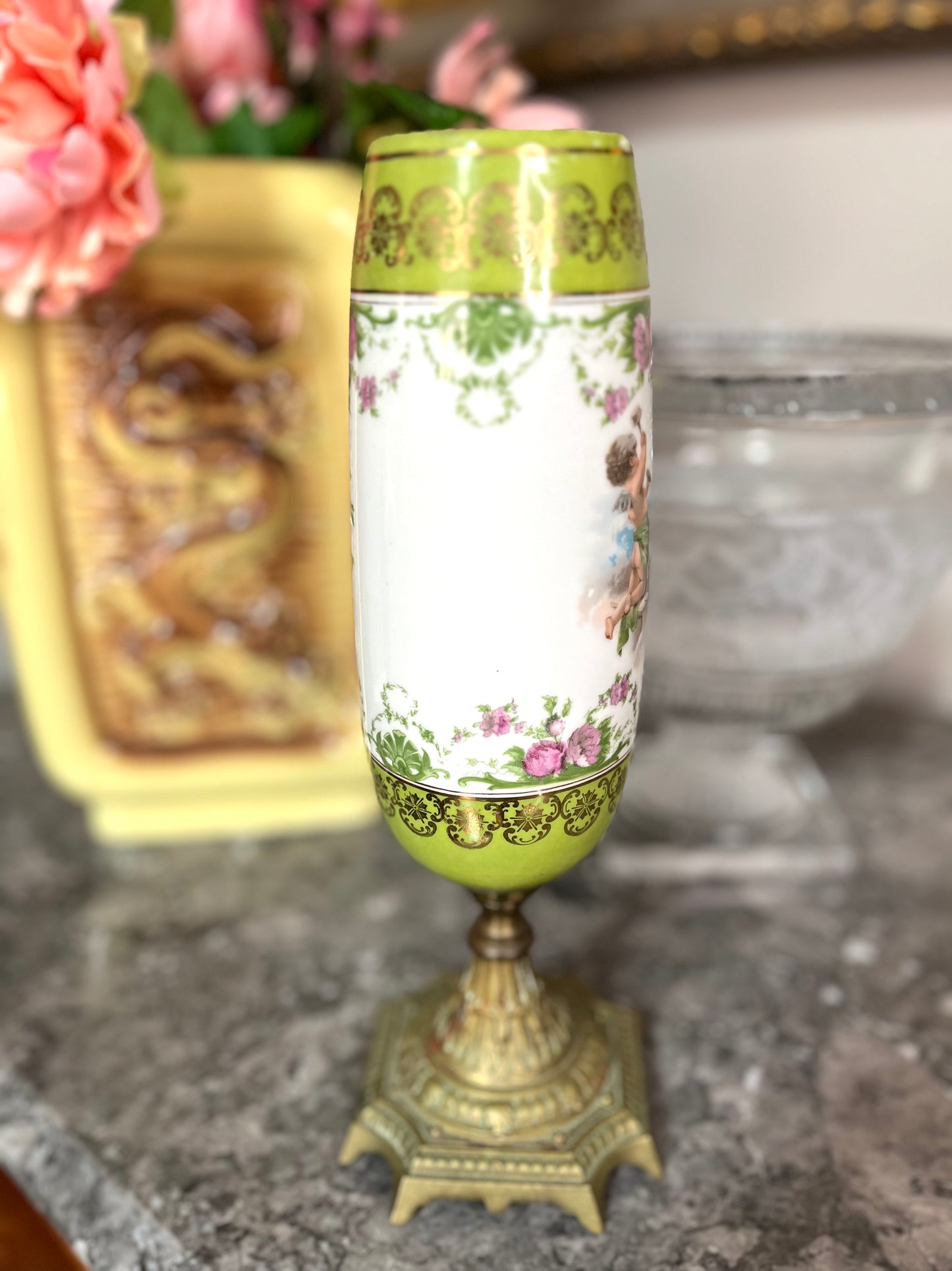 Gorgeous Antique Late 1800’s Austrian Porcelain Urn/Vase