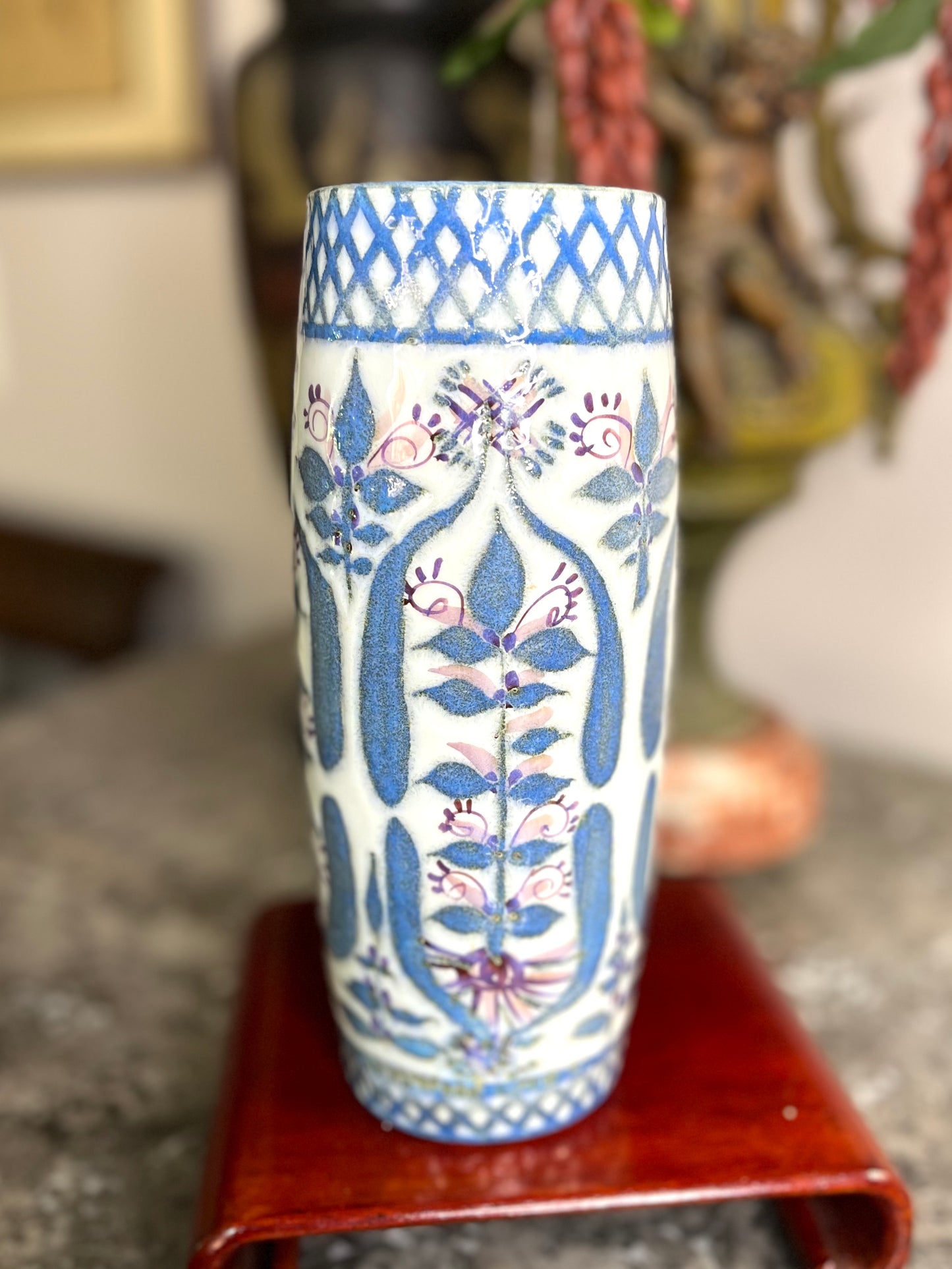 Beautiful Royal Copenhagen Marianne Johnson Hand Painted Tanera Vase