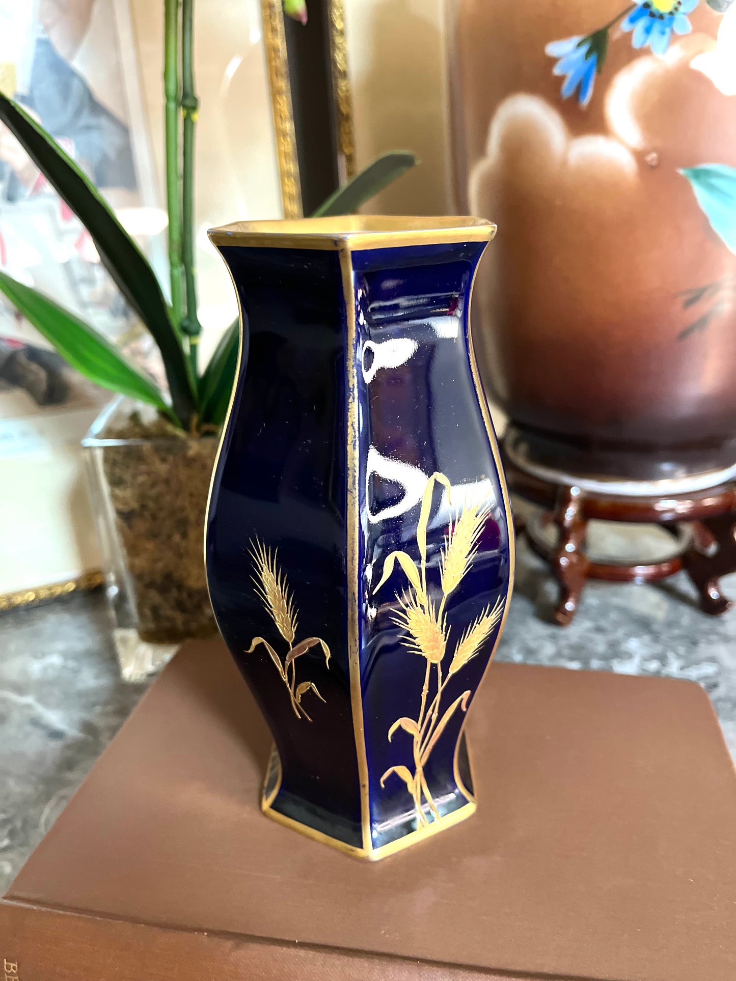 Beautiful Small Czech Porcelain Vintage Gilded Bud Vase