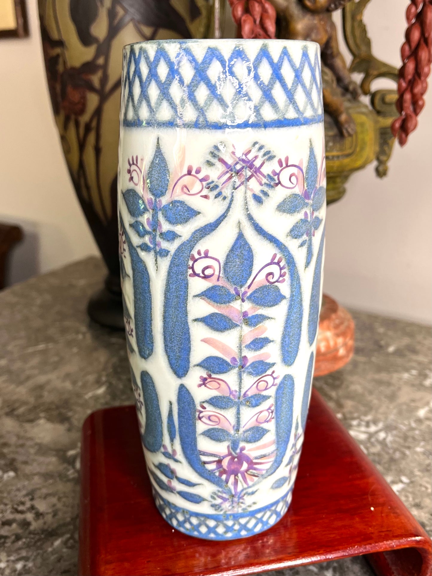 Beautiful Royal Copenhagen Marianne Johnson Hand Painted Tanera Vase