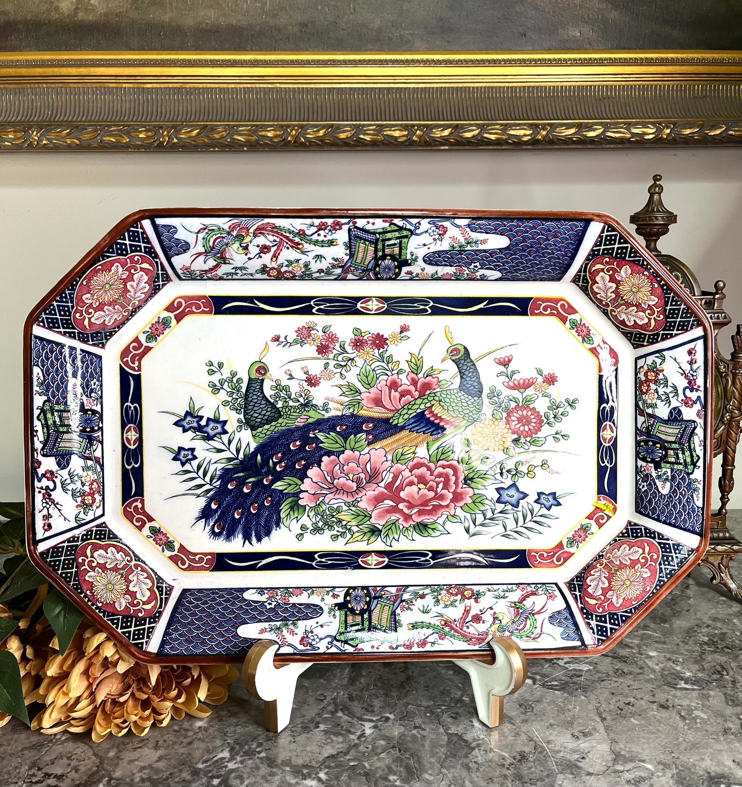 Reserved Maria G Beautifully Ornate Large Imari Vintage Platter