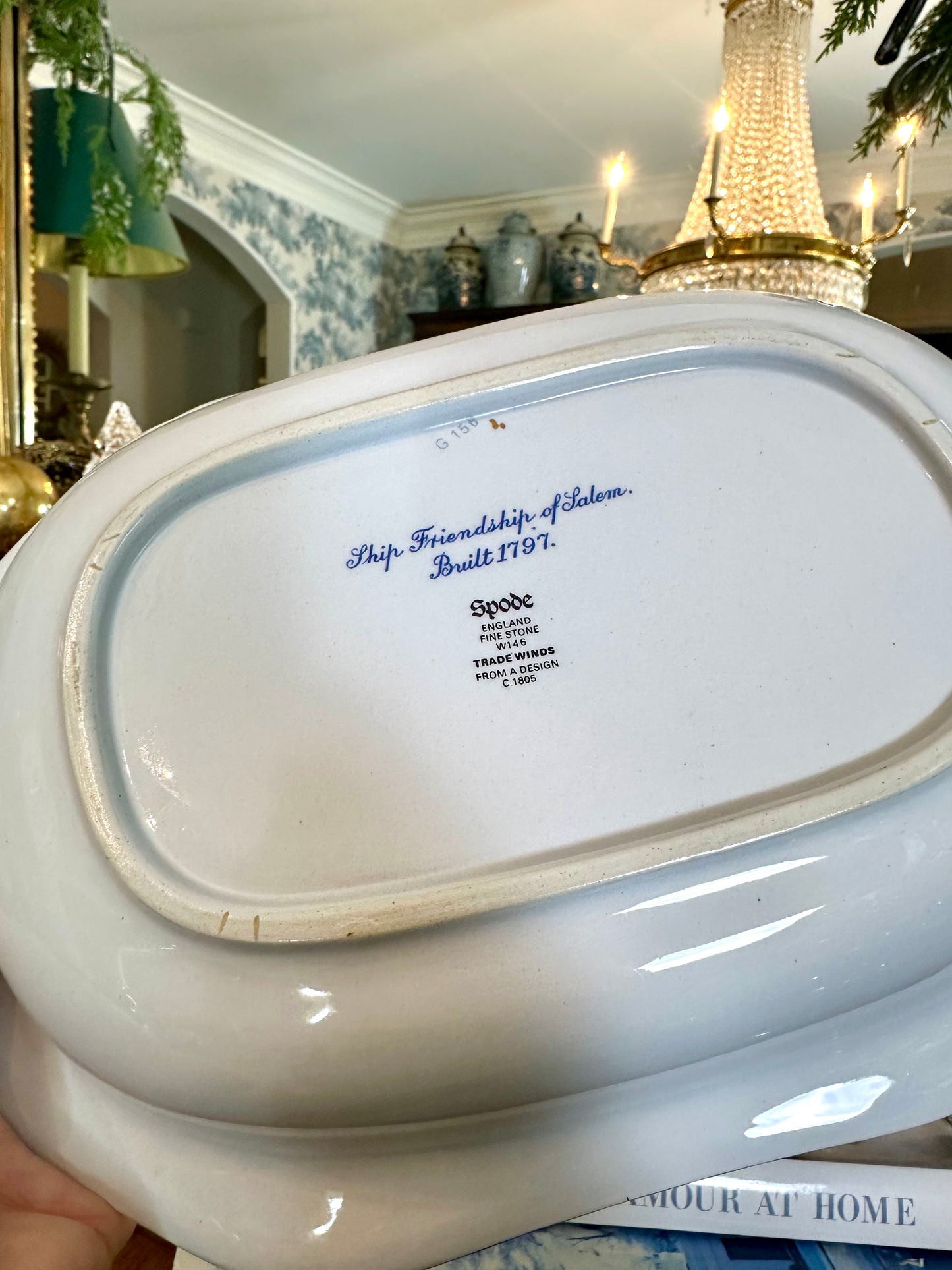 Spode Trade Winds Ship Albusイングランド - vanessamondin.com.br