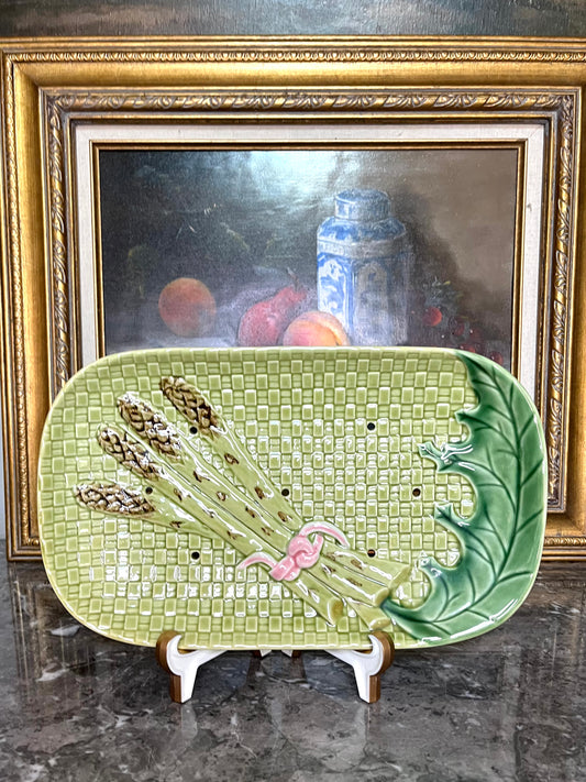 Beautiful Bordallo Asparagus Plate