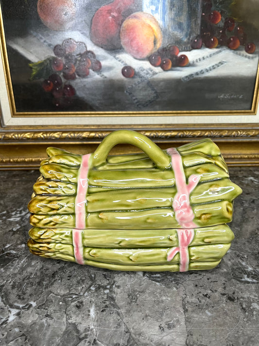 Collectible Vintage Bordallo Pinheiro Asparagus Box