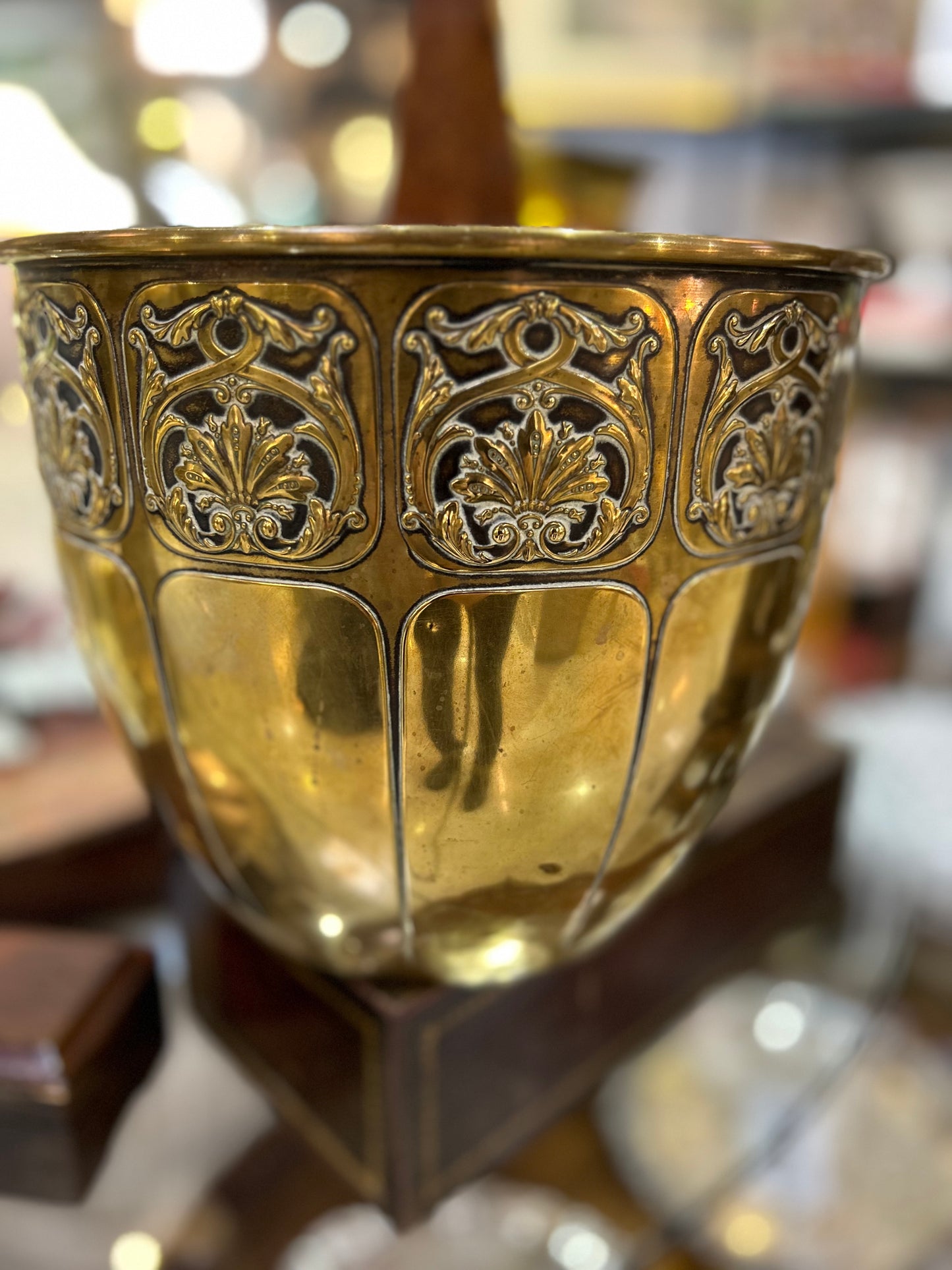 Art Nouveau Dutch Brass Planter