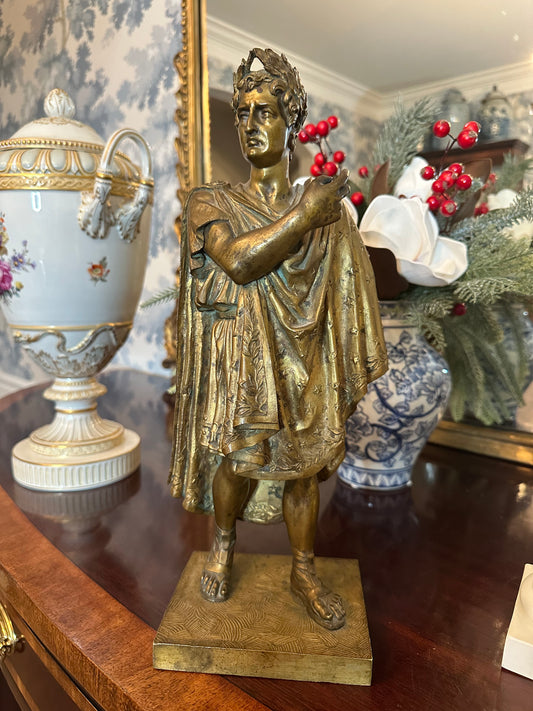 Reserved for Melinda-Bronze Caesar Statue