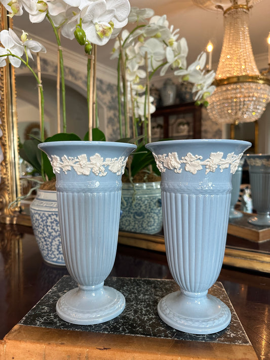 Reserved for Kelsey-Pair of Wedgwood Vases