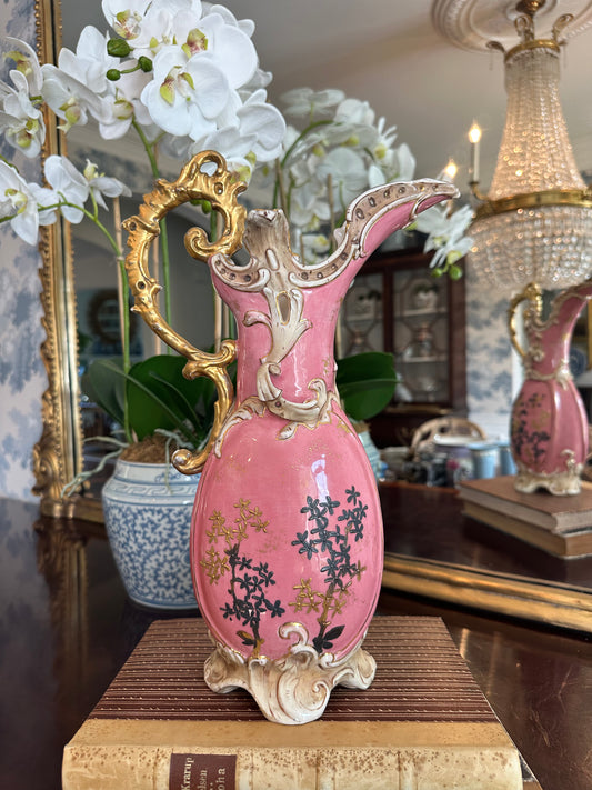 Reserved for Stacy-Pink Antique Urn