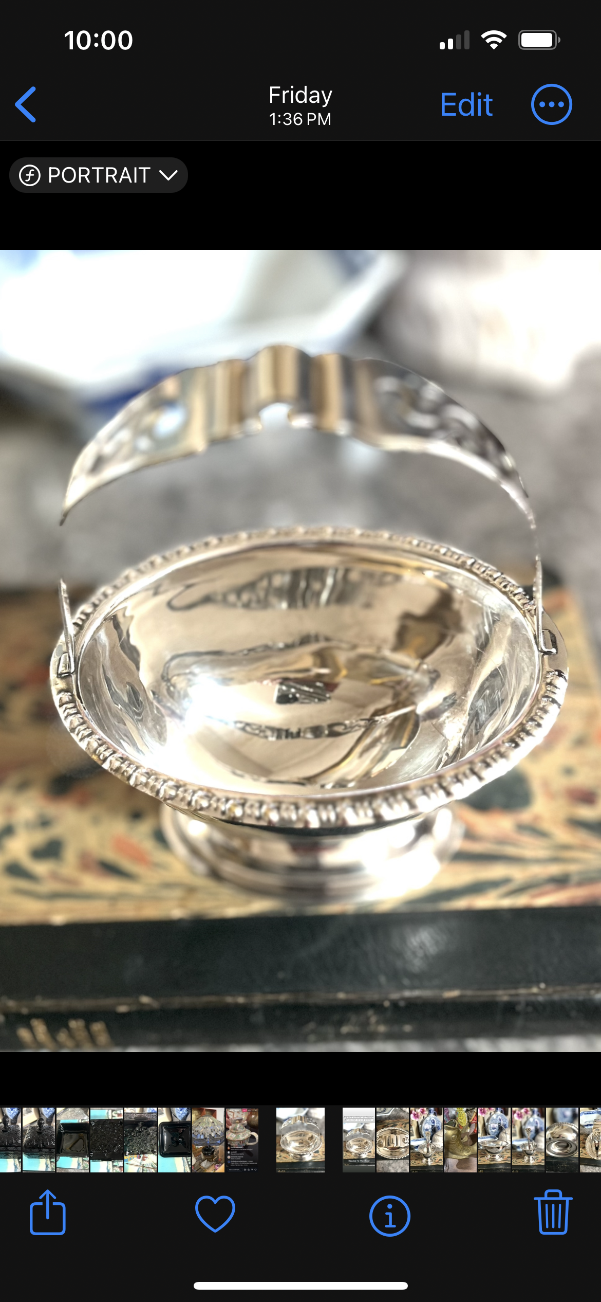 Sweet Little Antique Early 1900’s English Silver Plated Sugar Bowl/Trinket Dish