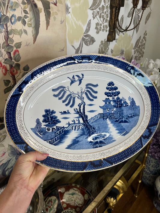 For Susan - Beautiful Double Phoenix Blue Willow 16” Platter