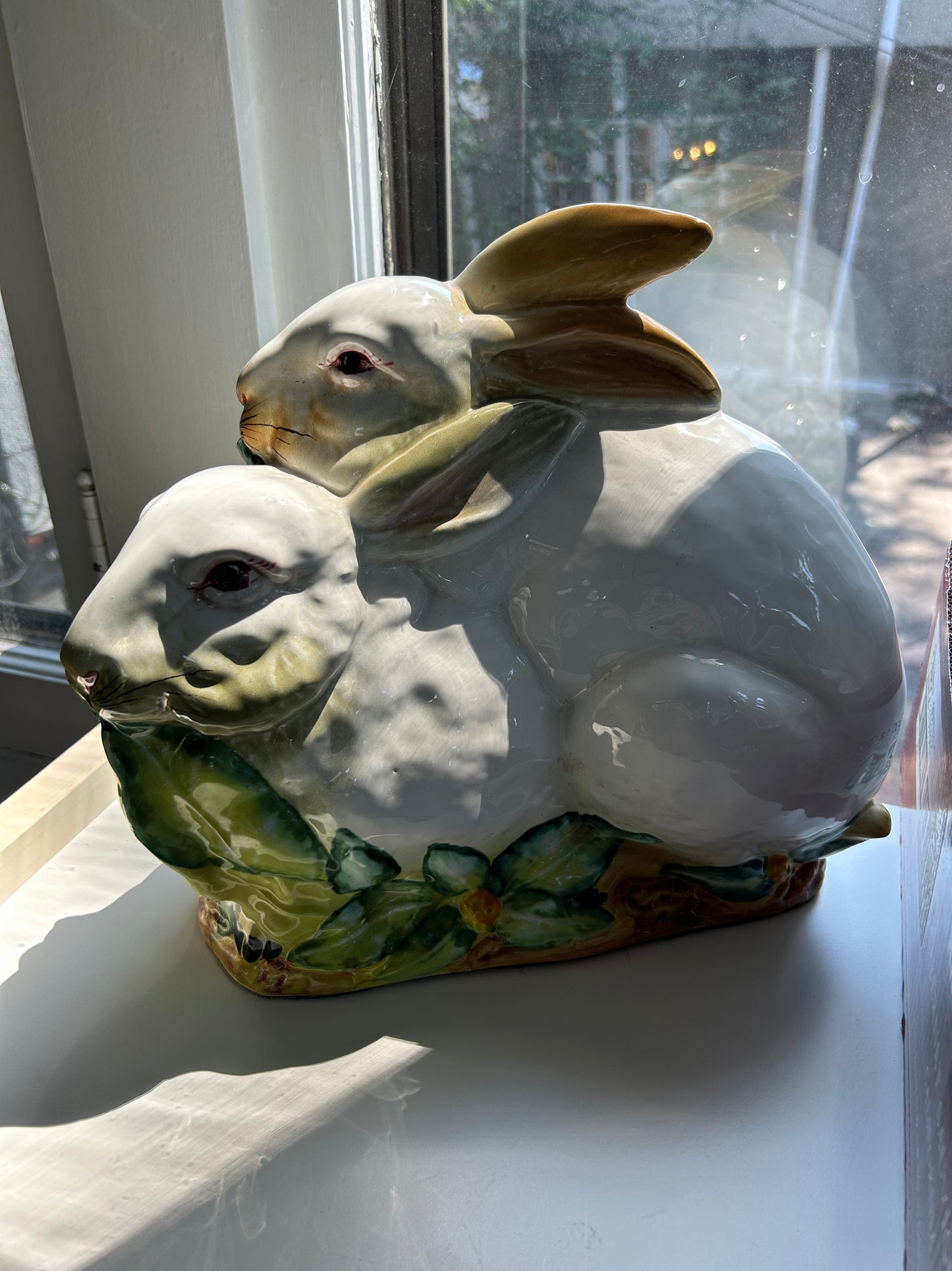 Magnificent Large Bunnies, 12” tall 12” wide - Pristine