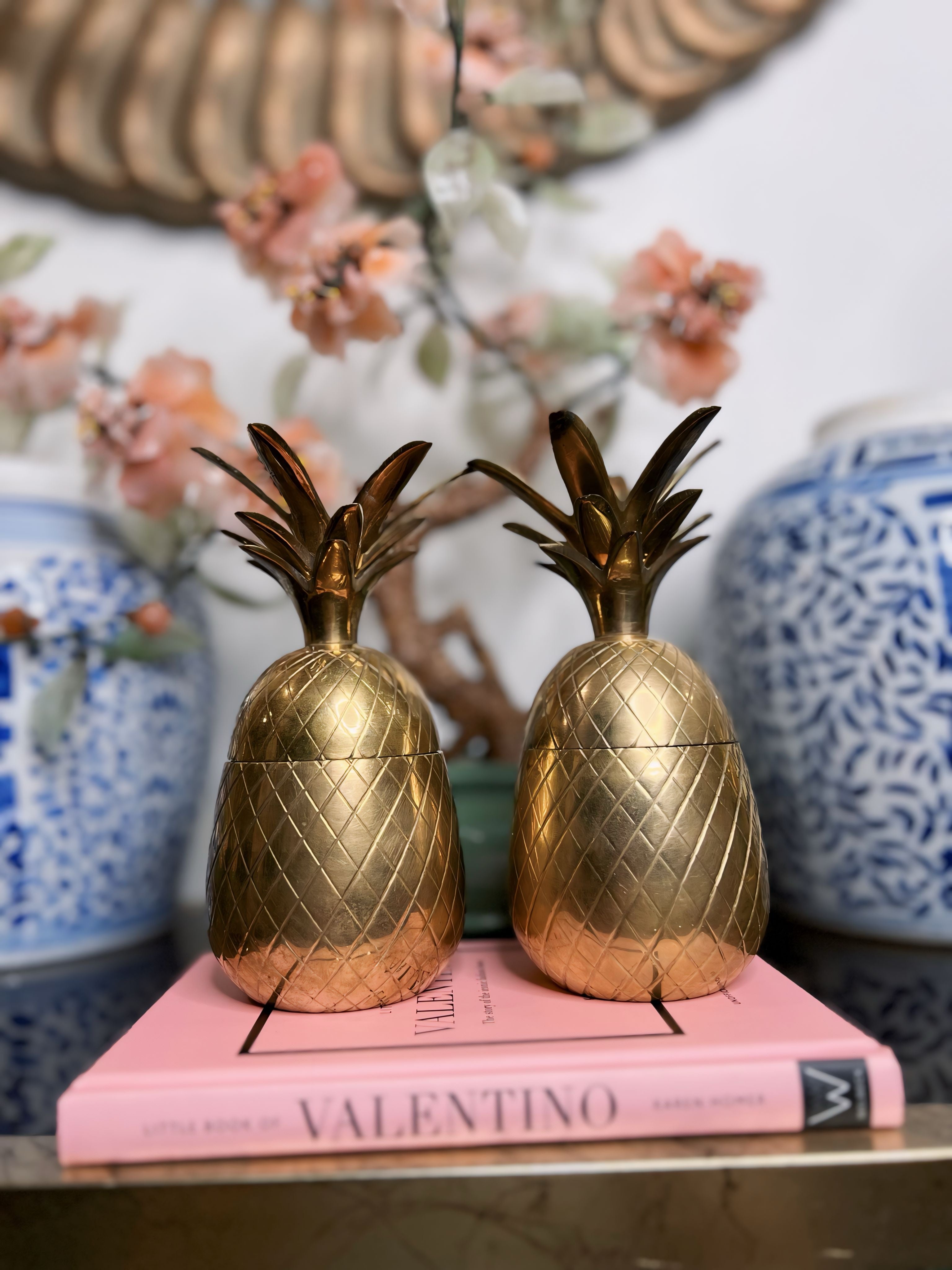 Hot Brass Pineapple Box Candlestick Holder