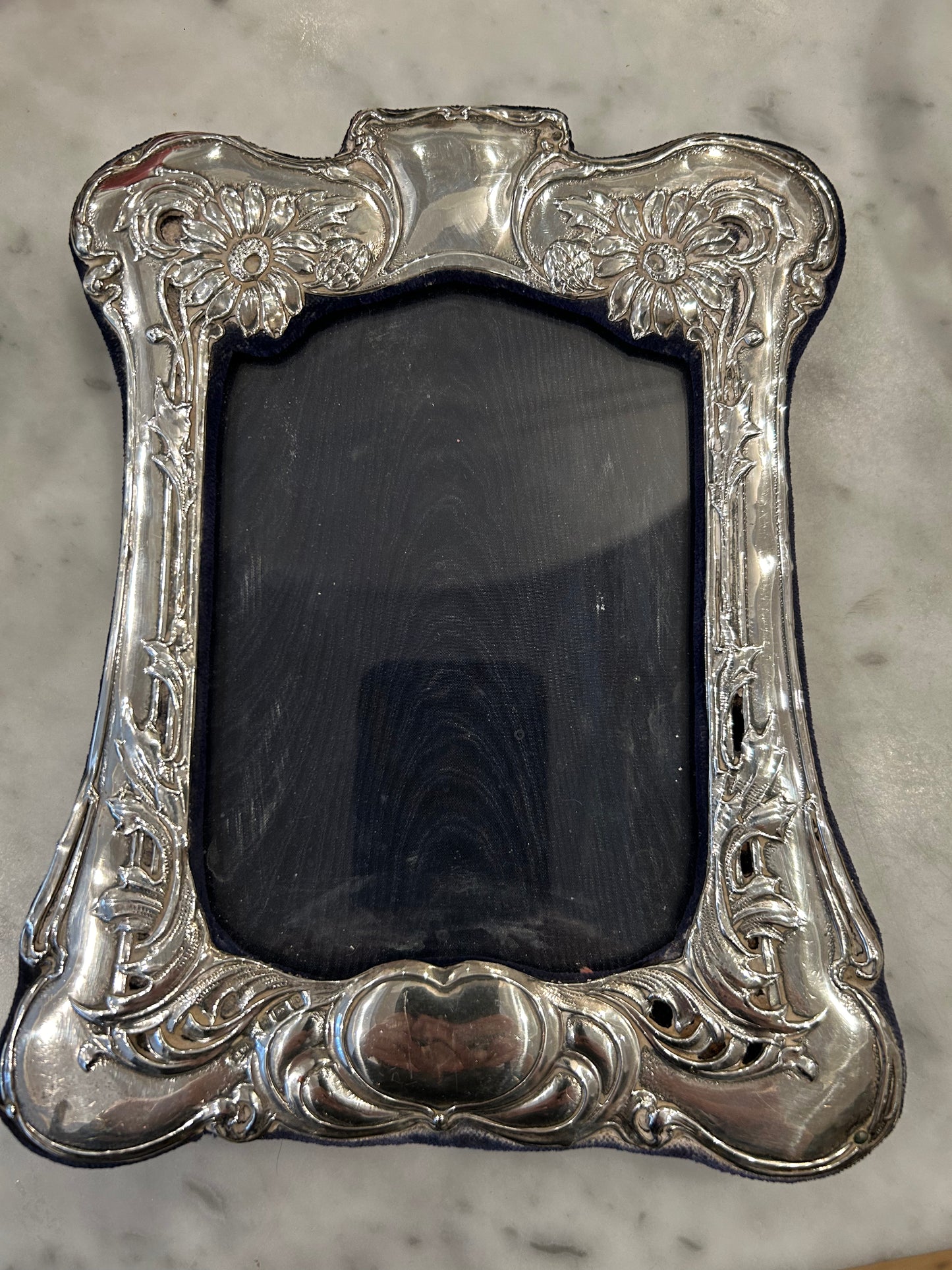 Antique Sterling Sunflower Frame #8