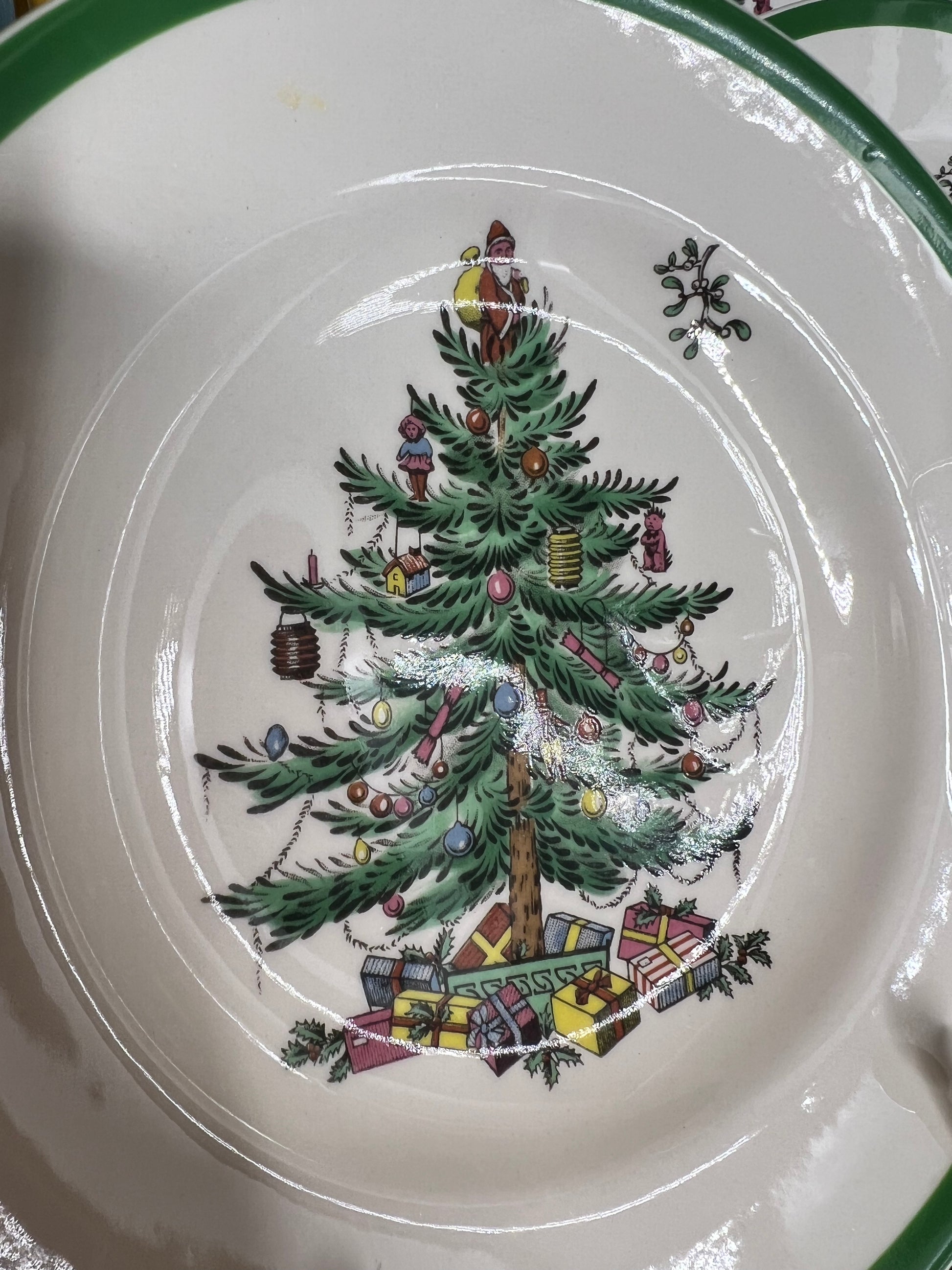 NIB Spode Made in England Christmas Tree Loaf Pan in Original Box