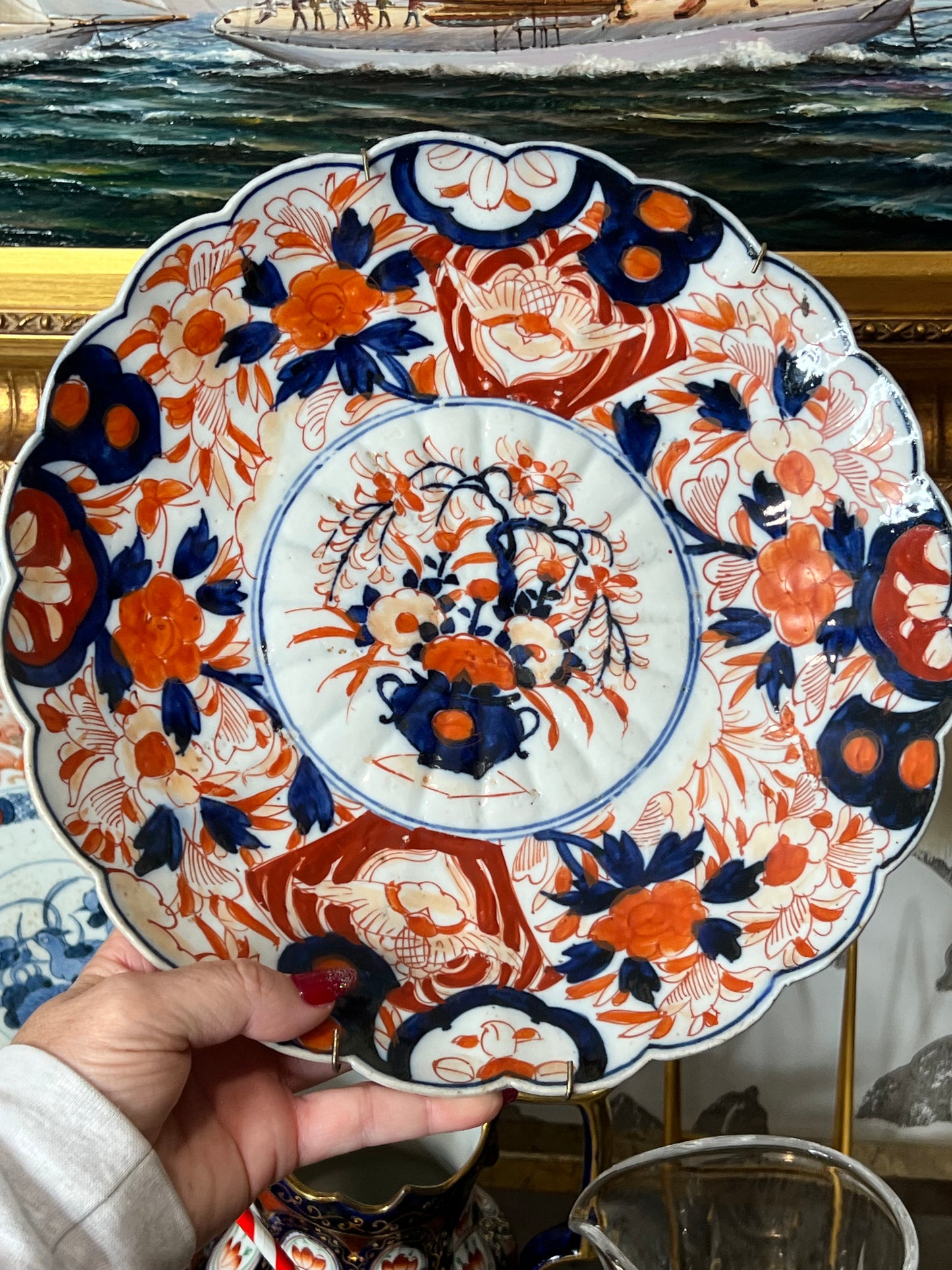 For Theresa - Antique Imari Plate - Live Sale 10/2