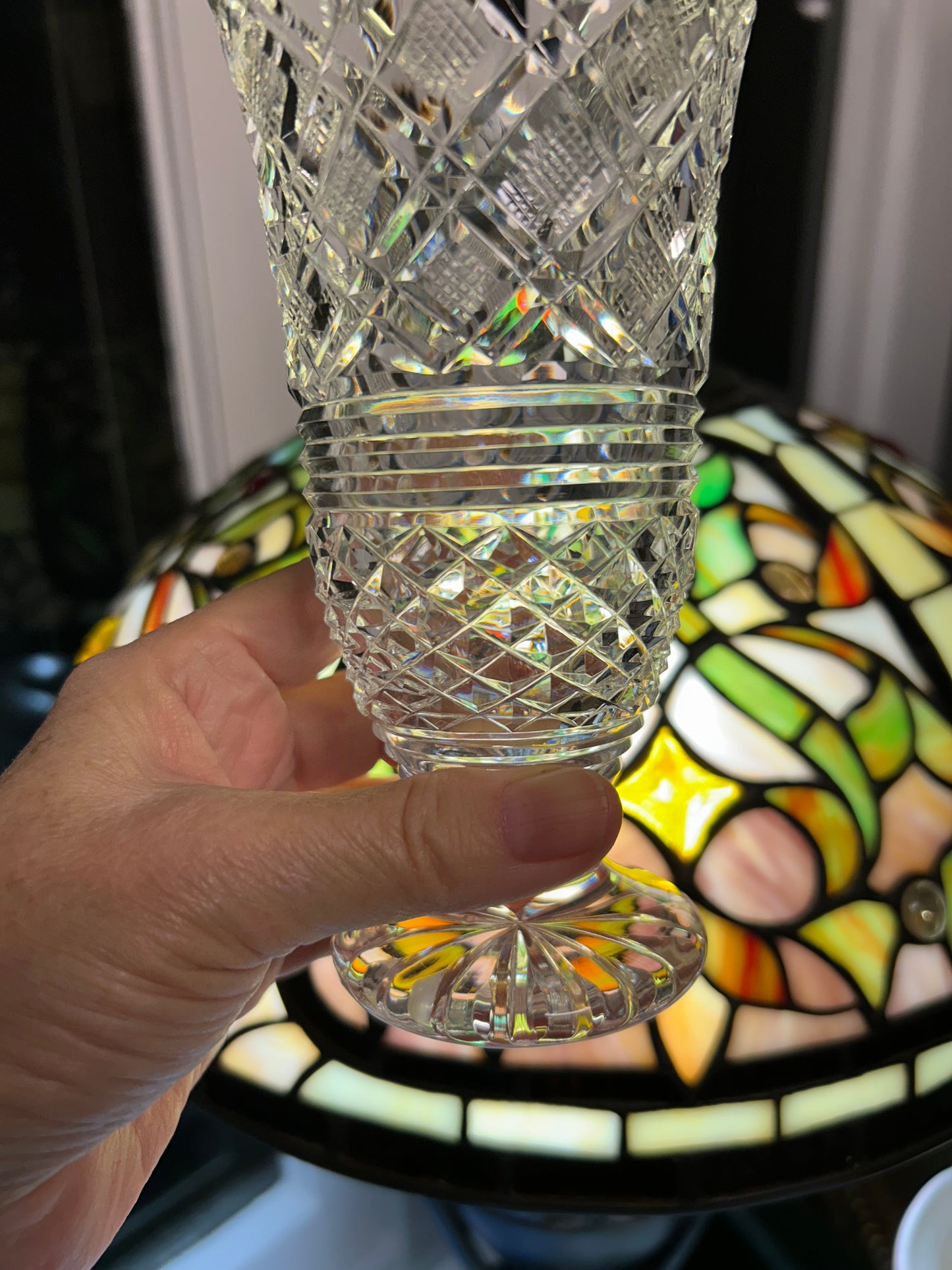 Stunning Waterford Crystal Vase 7” tall!