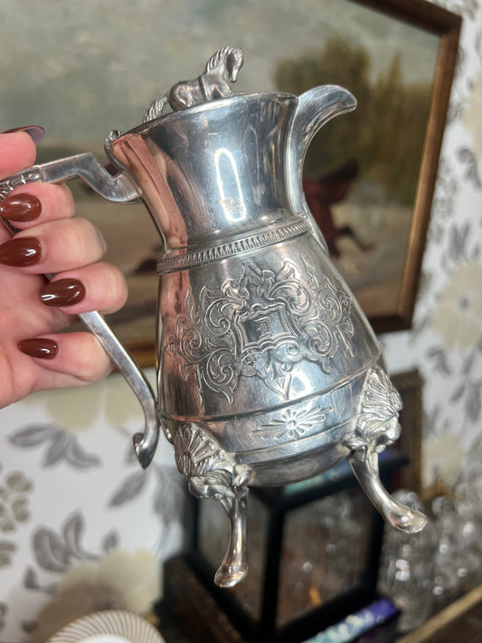 For Dawn - Antique Silver Syrup Pitcher - Live Sale 10/29