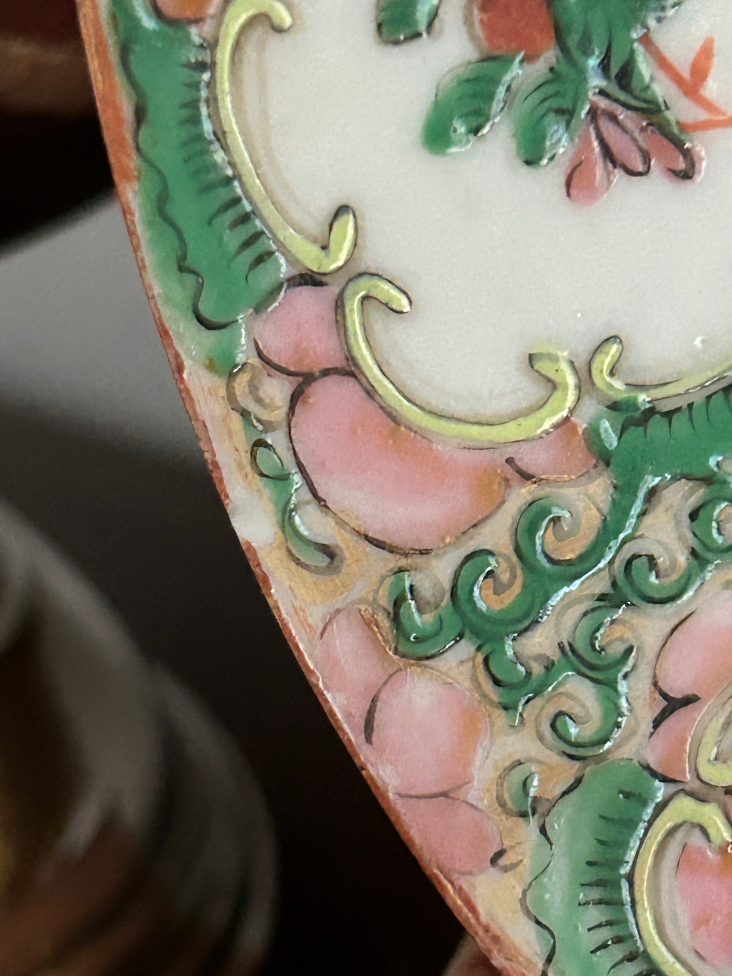 Antique Chinese Rose Medallion Porcelain Plate